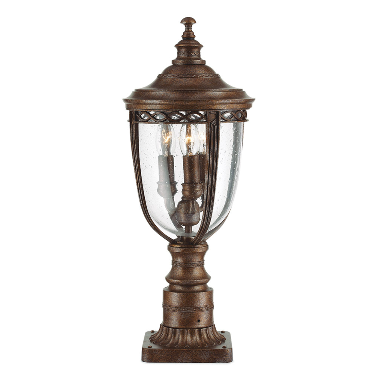 English Bridle pillar light, bronze