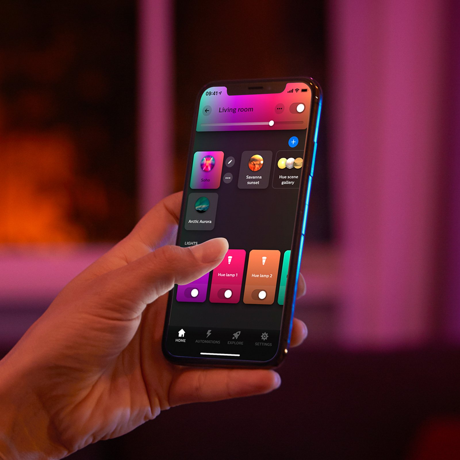 Philips Hue LED-paneel White & Color Ambiance Surimu, 30x30cm