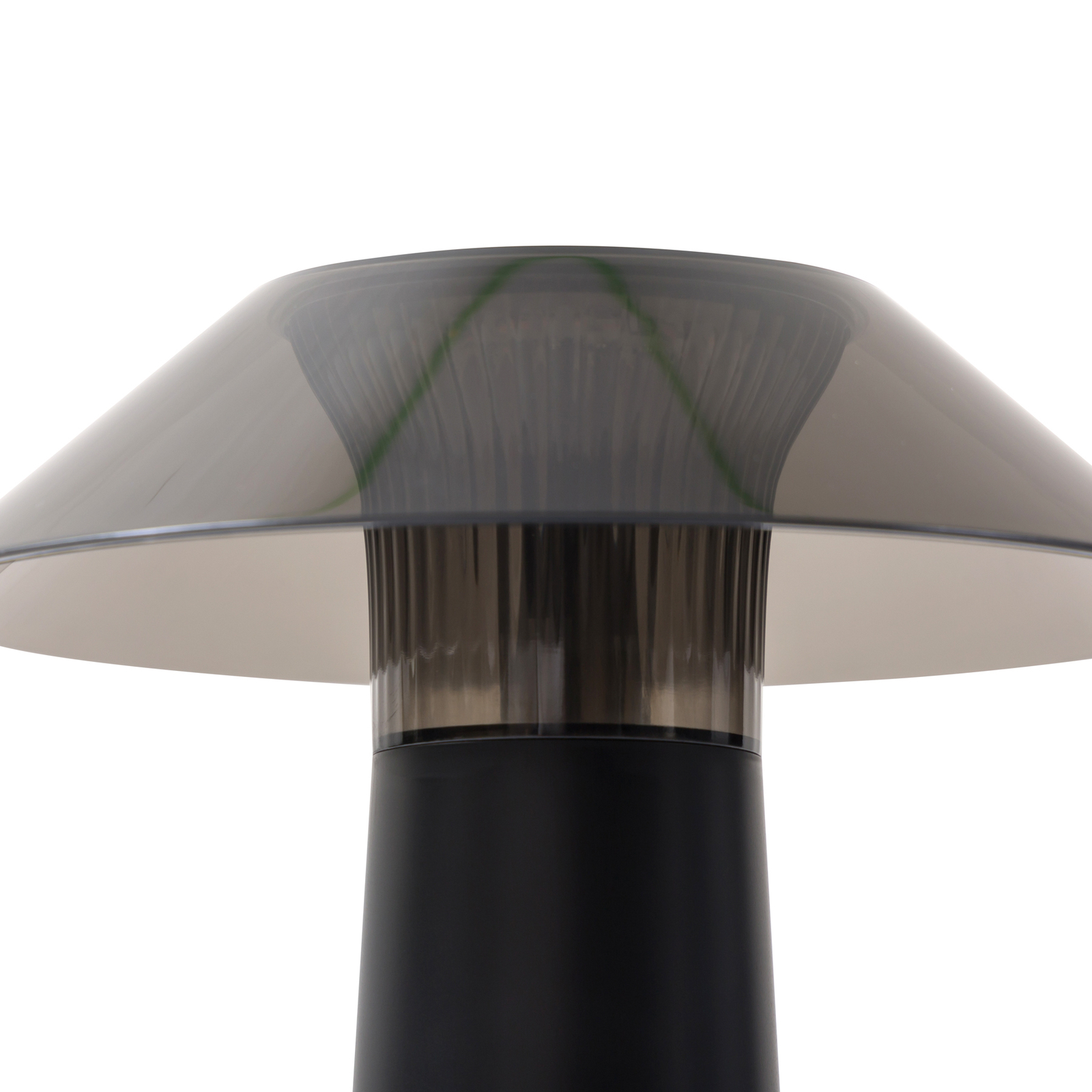 Lampe d'extérieur LED à accu Lindby Gomba, noir, intensité variable