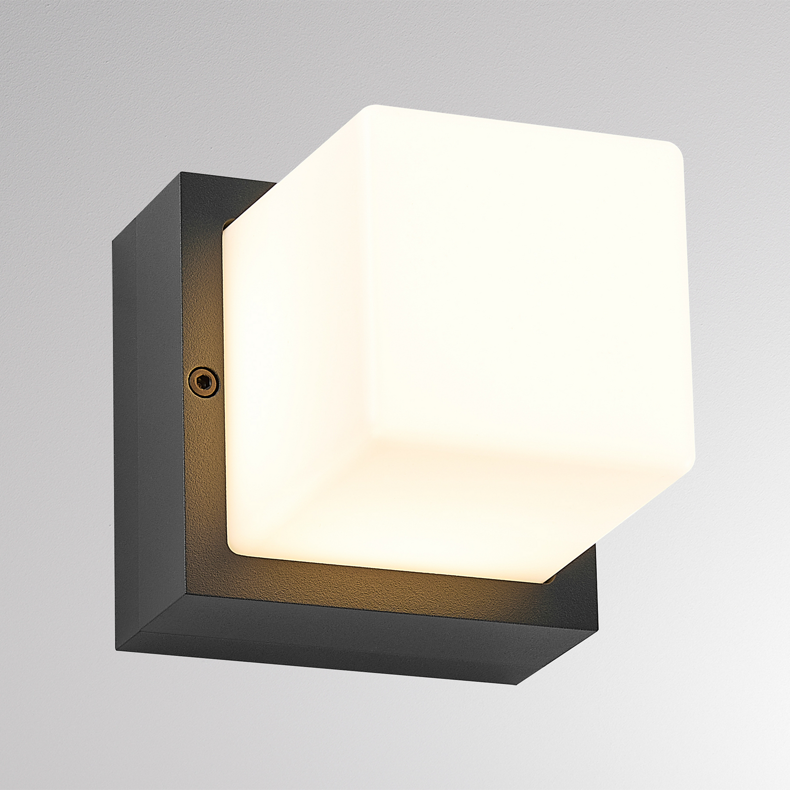 Applique d'extérieur LED FYNN-O, anthracite, 11 cm, IP65, CCT
