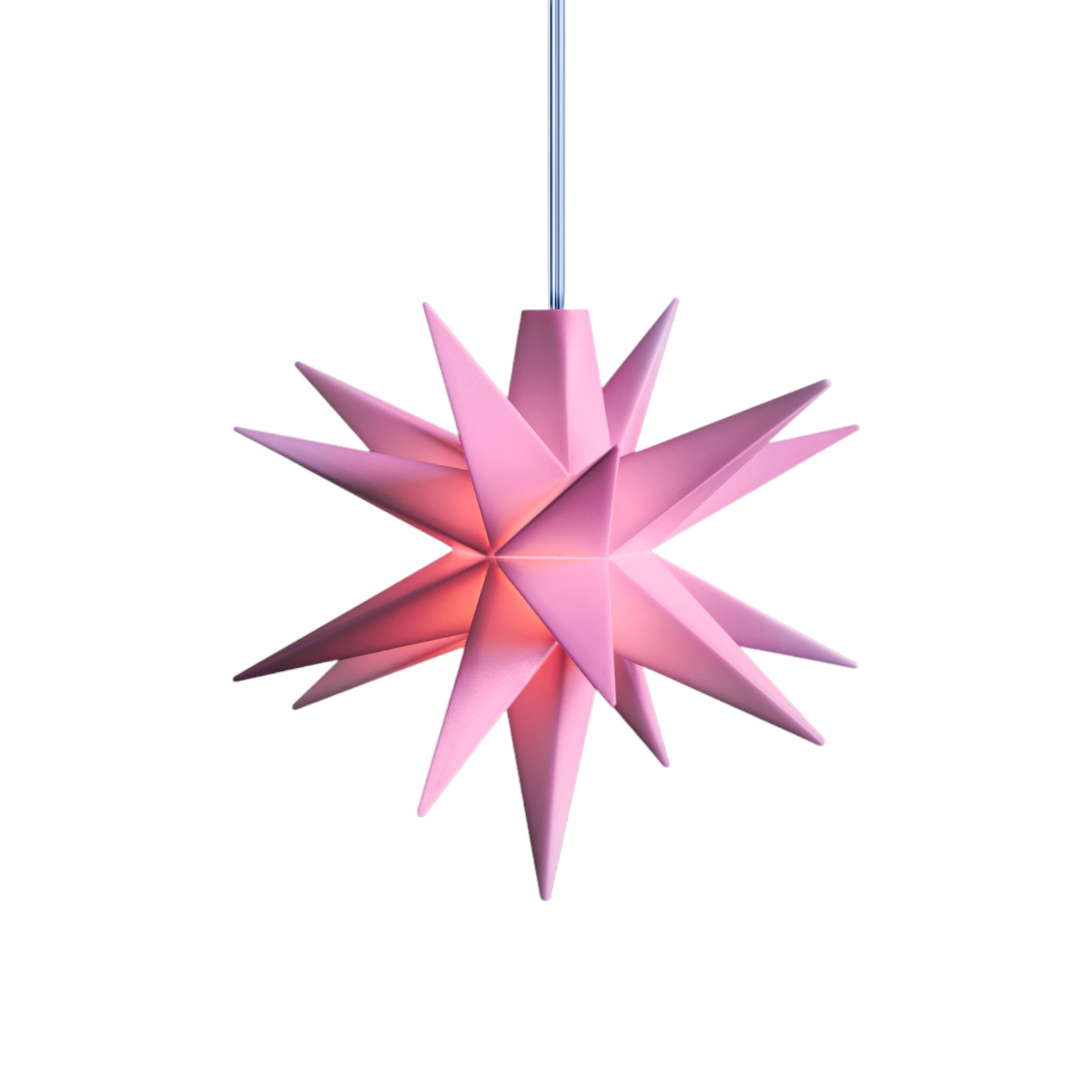 Sterntaler LED hvězda, 18cípá Ø 8 cm růžová