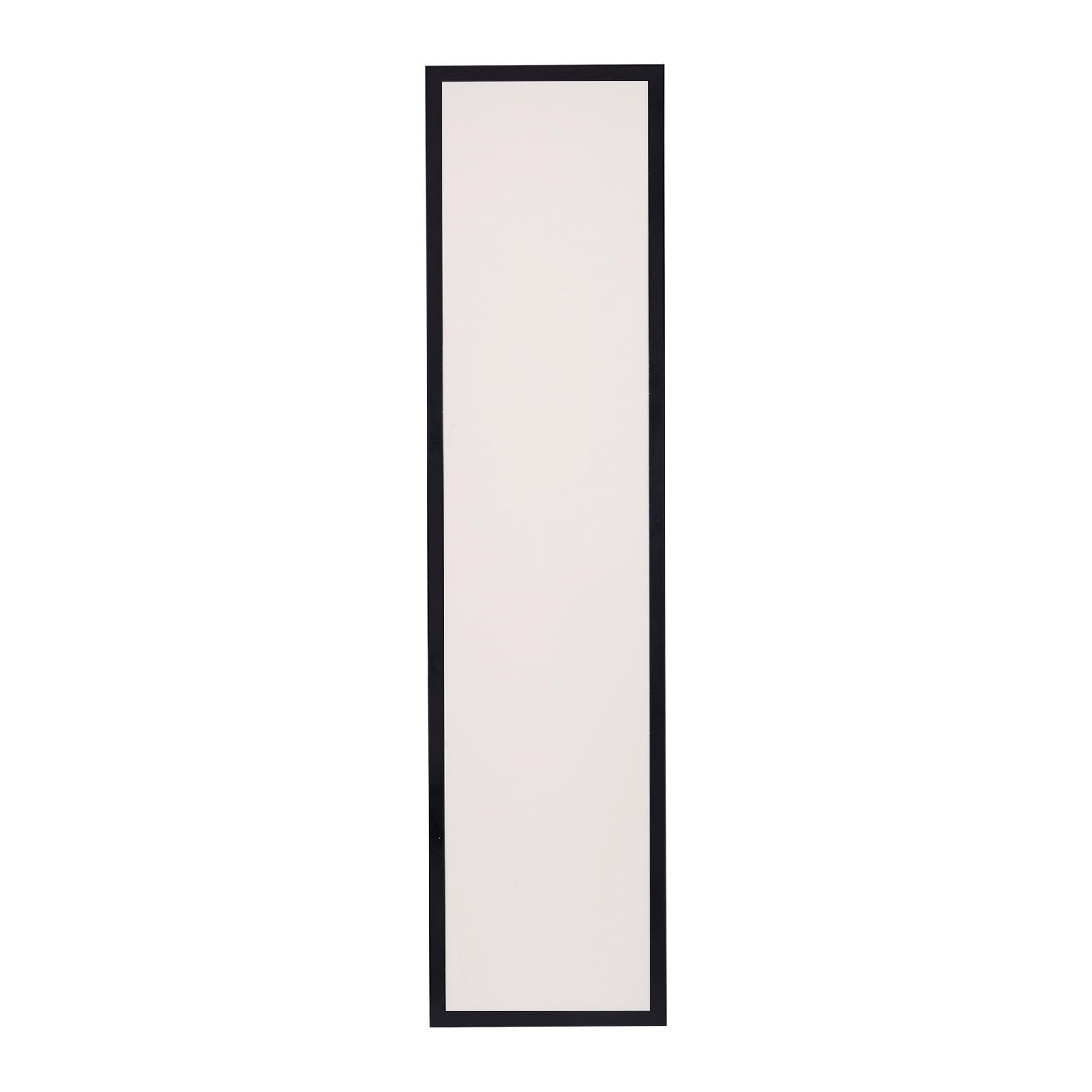 Panneau en saillie LED Flat CCT, noir, 119 x 29 cm