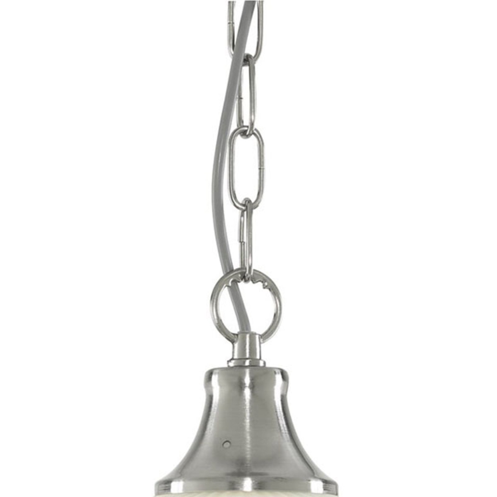 American Diner hængelampe, sølv, satin, 1 lyskilde