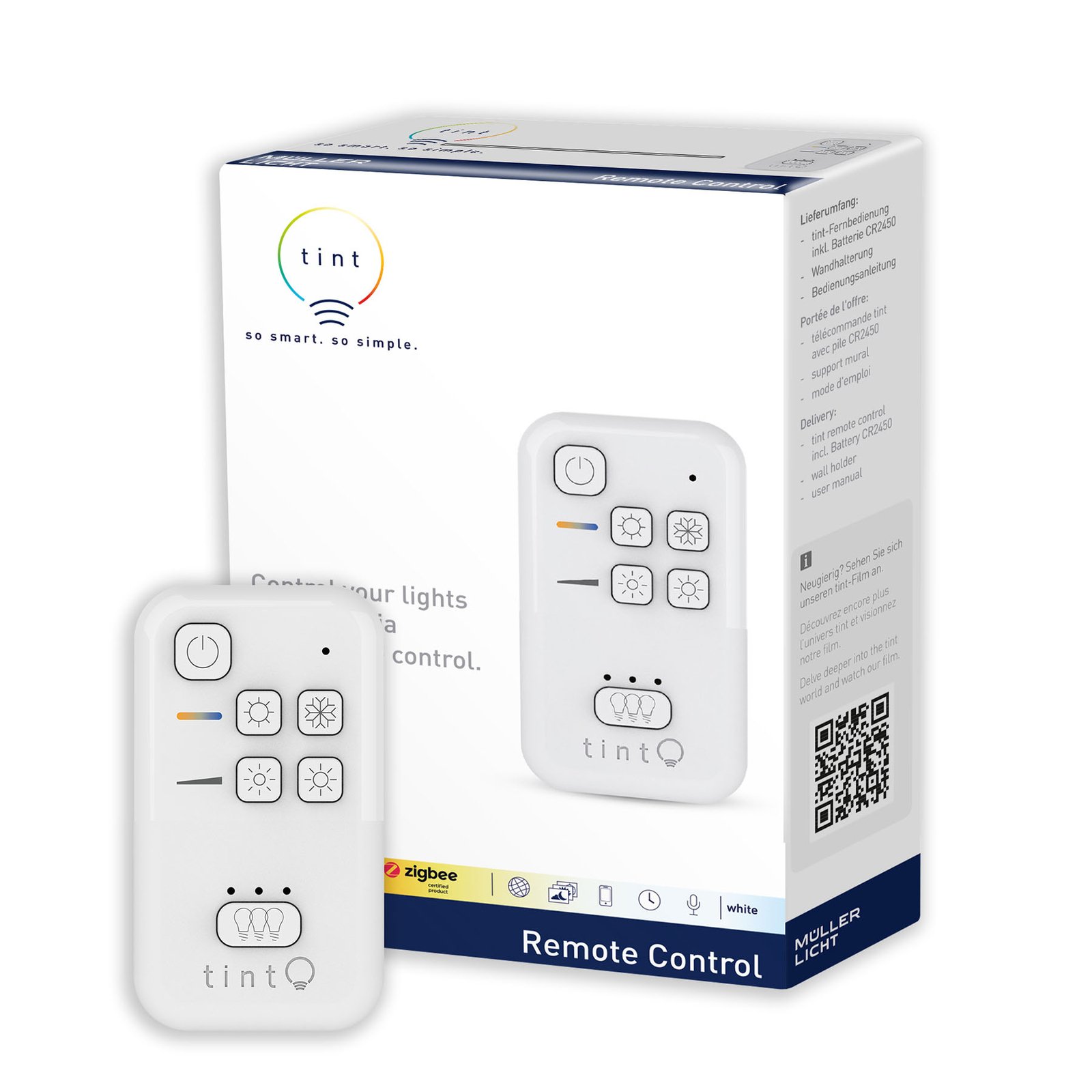 Müller Licht tint remote control for white products