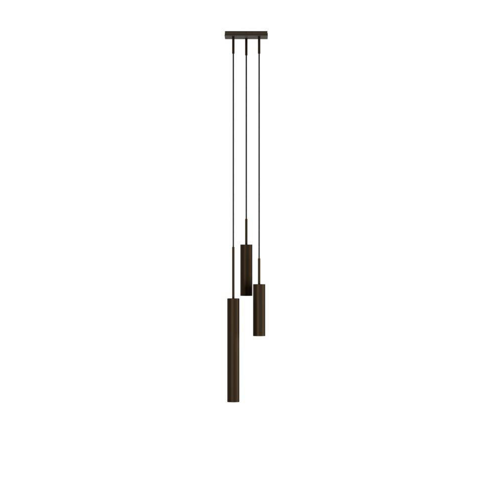 Tubulaire 3 Lustră Pendul Alu/Anodized Bronzed - Audo Copenhagen