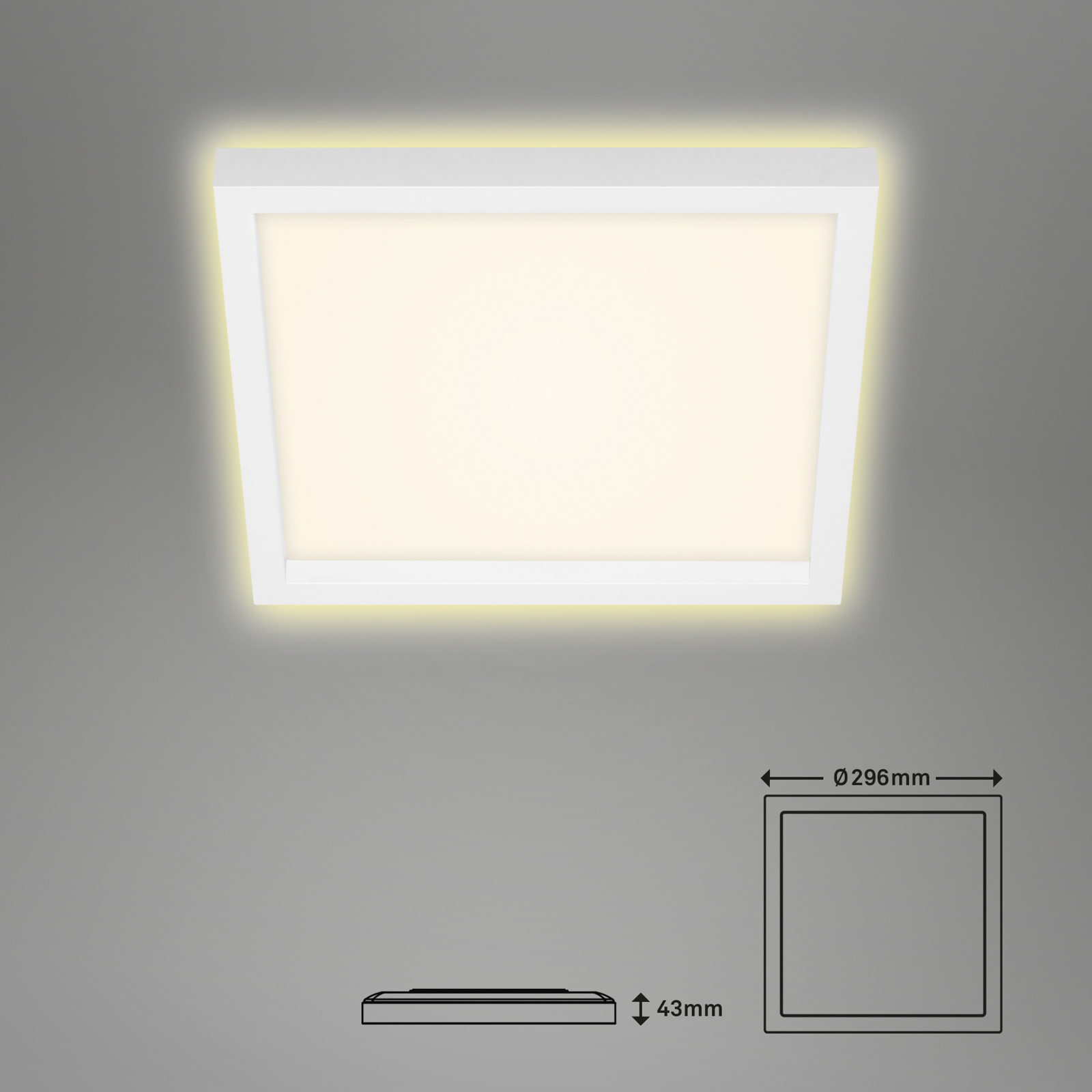 Plafoniera LED 7362, 29 x 29 cm