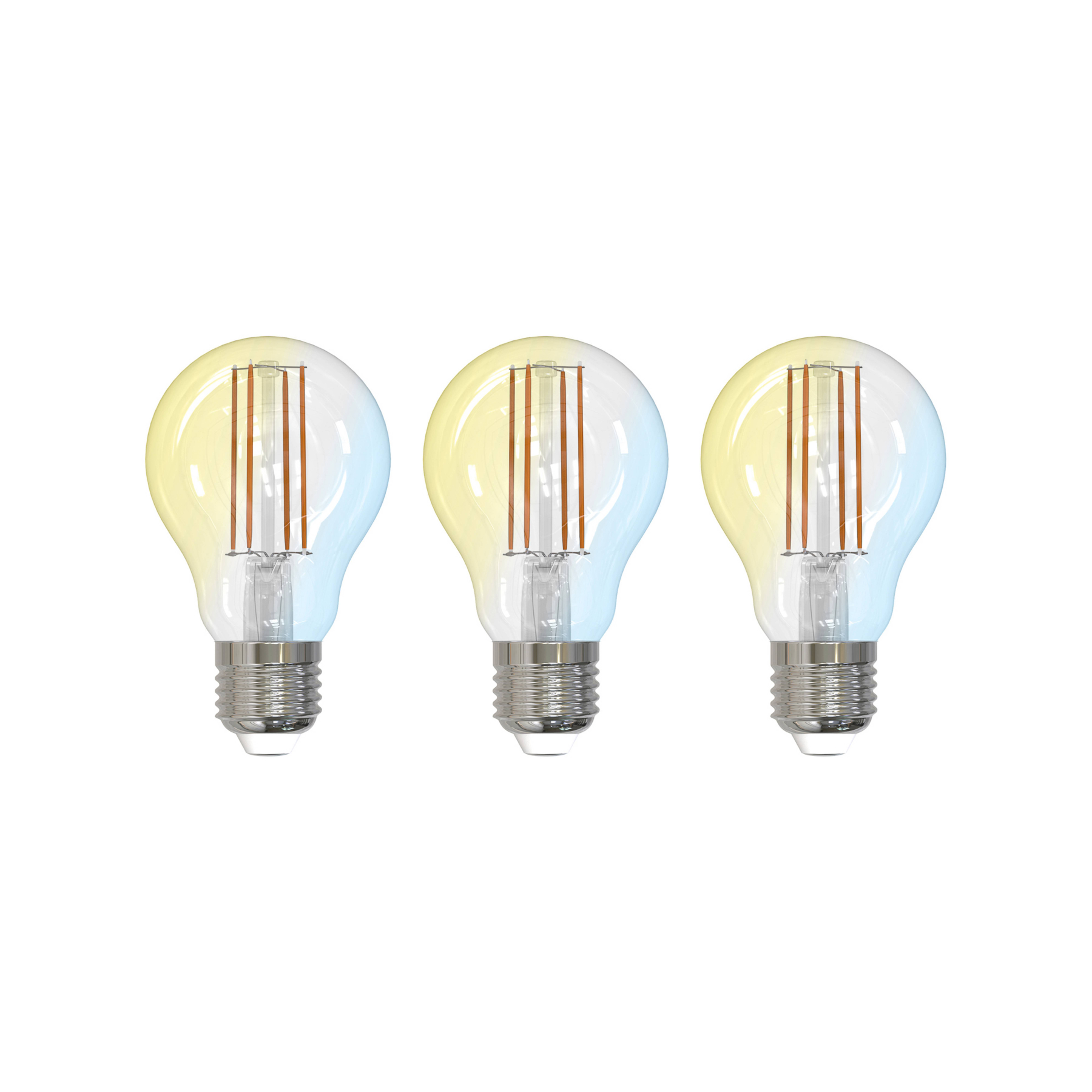 LUUMR Smart LED, E27, 7W, ZigBee, Tuya, Philips Hue, lot de 3