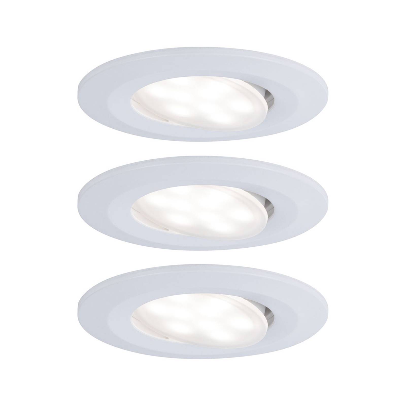 Paulmann LED inbouwspot Calla dimbaar per 3, wit