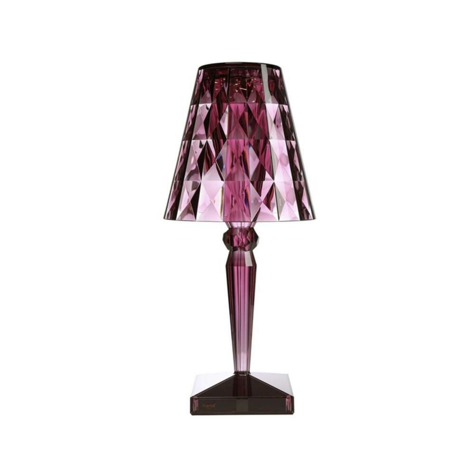 Kartell LED-Tischlampe Big Battery, pflaume, IP20