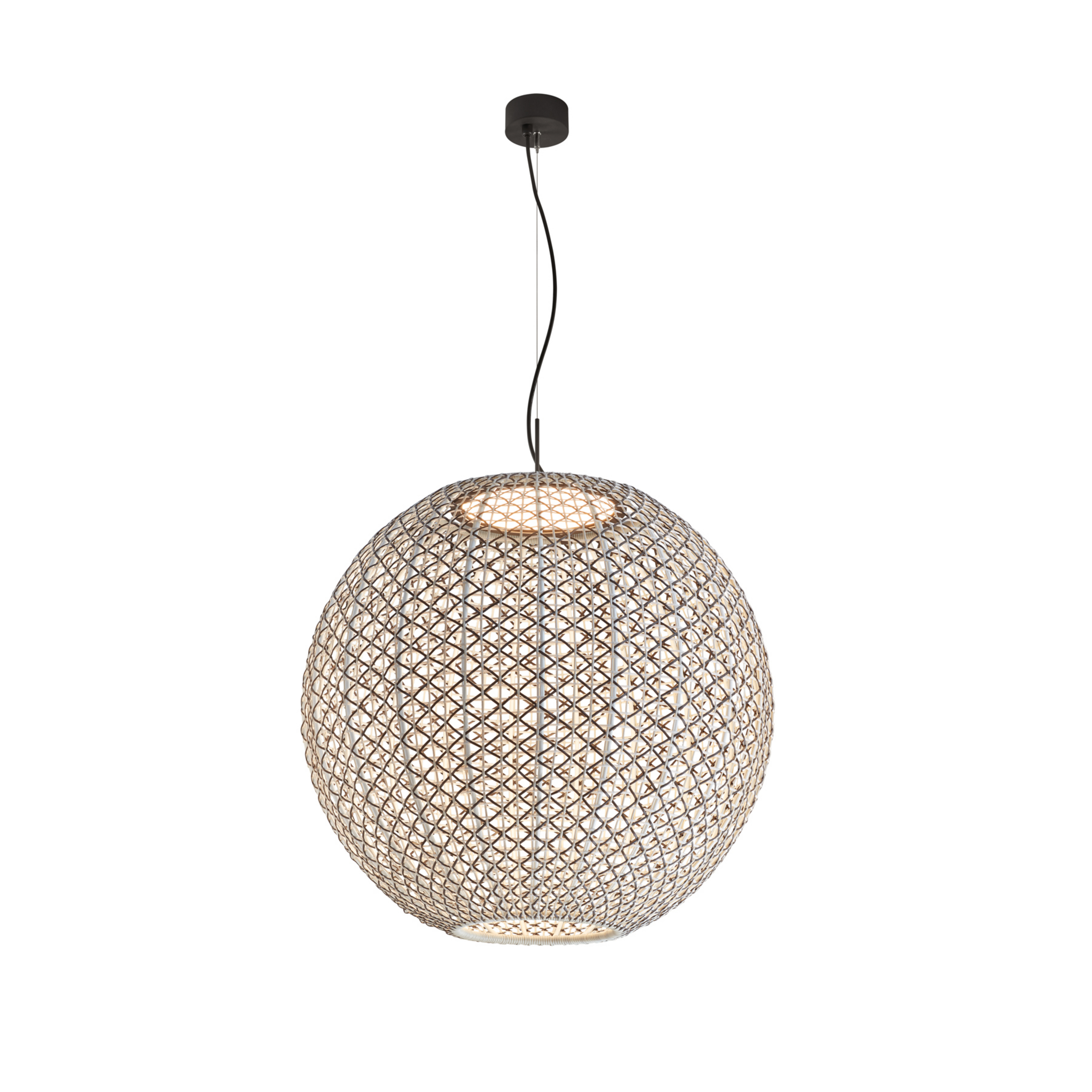 Bover Nans Sphere S/80 LED udendørs pendel brun