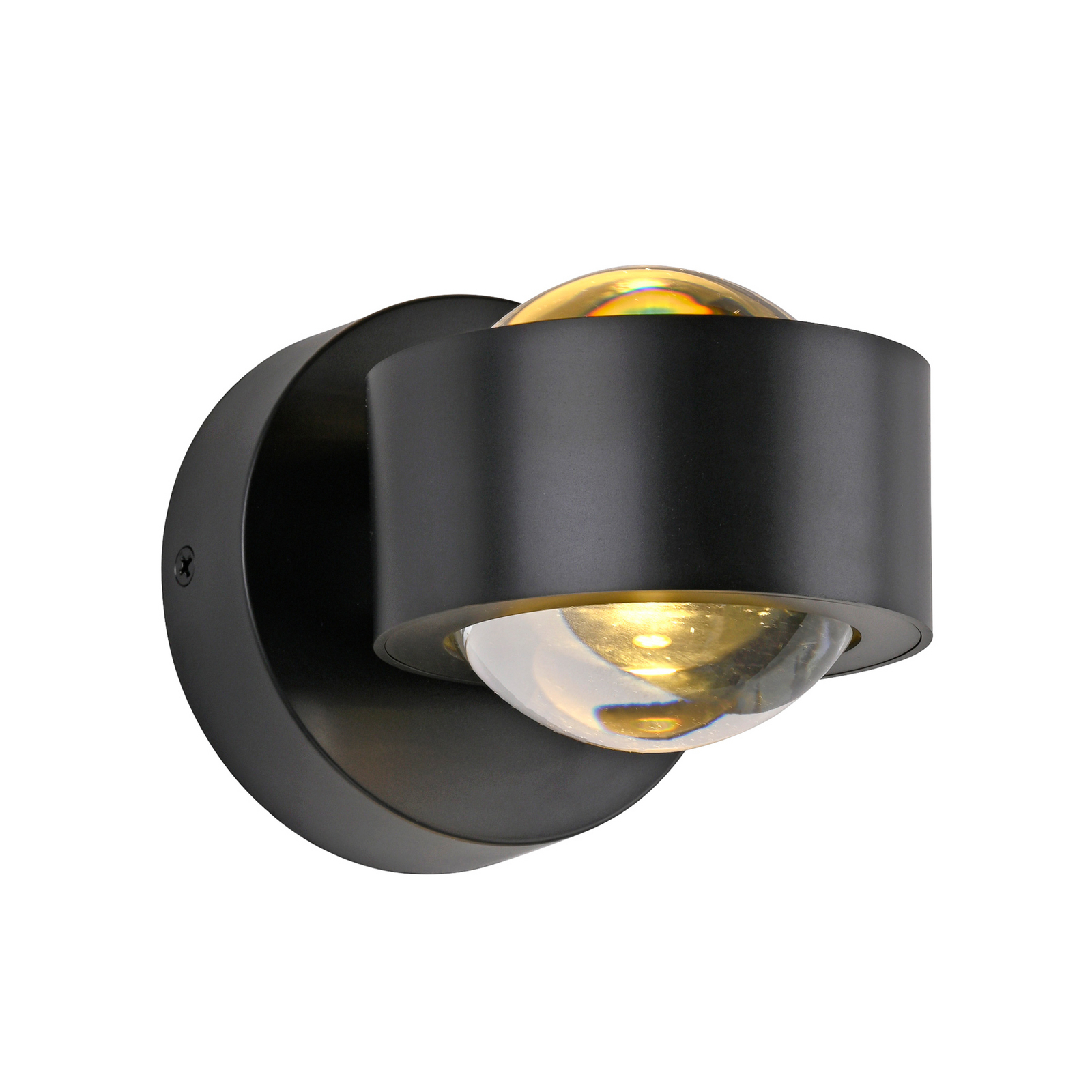 Schöner Wohnen LED wall lamp Chia, black, 3,000 K, up/down Schöner Wohnen LED wall lamp Chia, black, 3,000 K, up/down