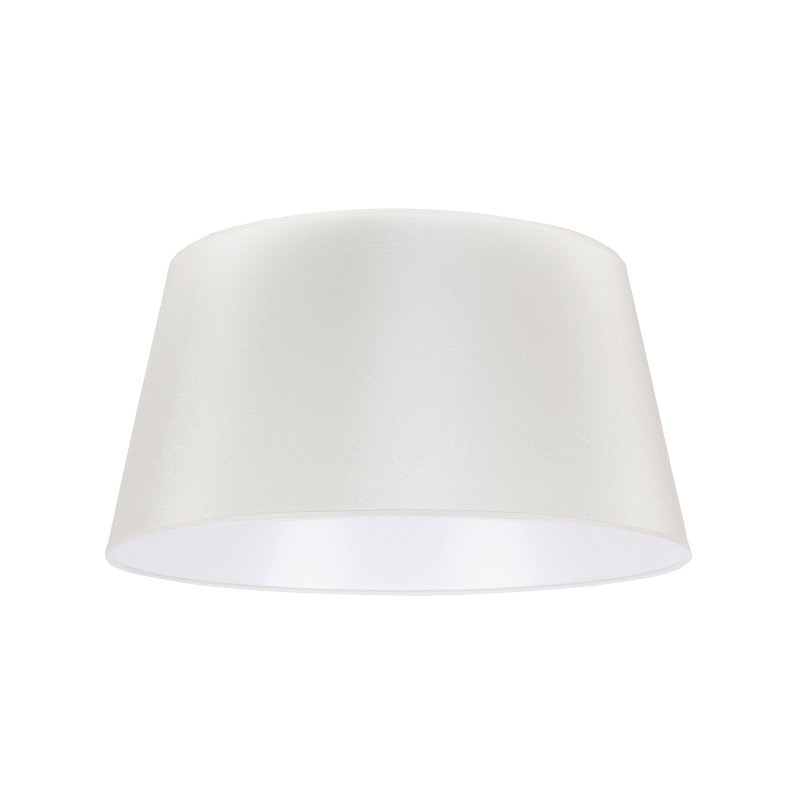 Cone lampshade height 25.5 cm, ecru/white chintz