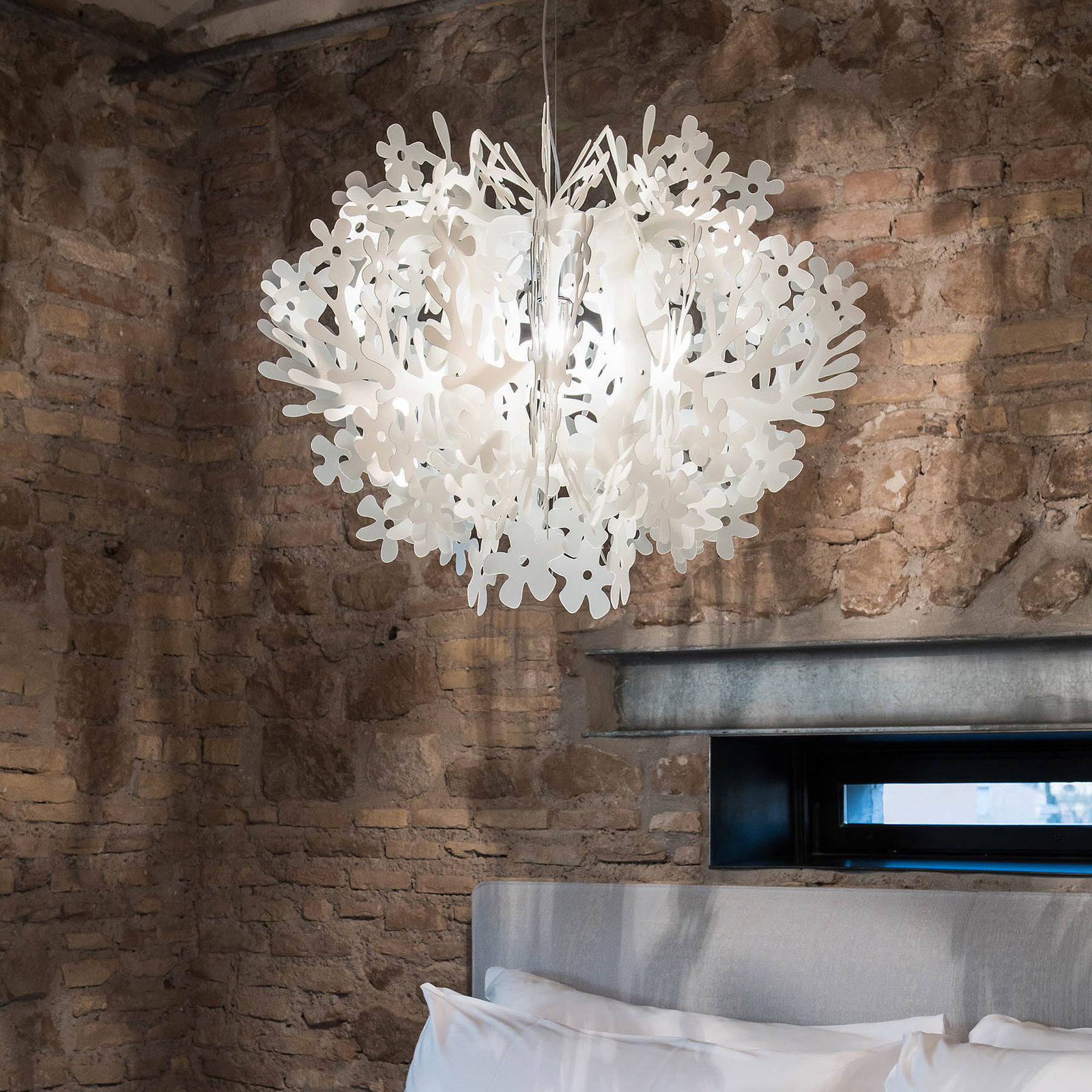 Slamp Fiorella - designer hanging light white