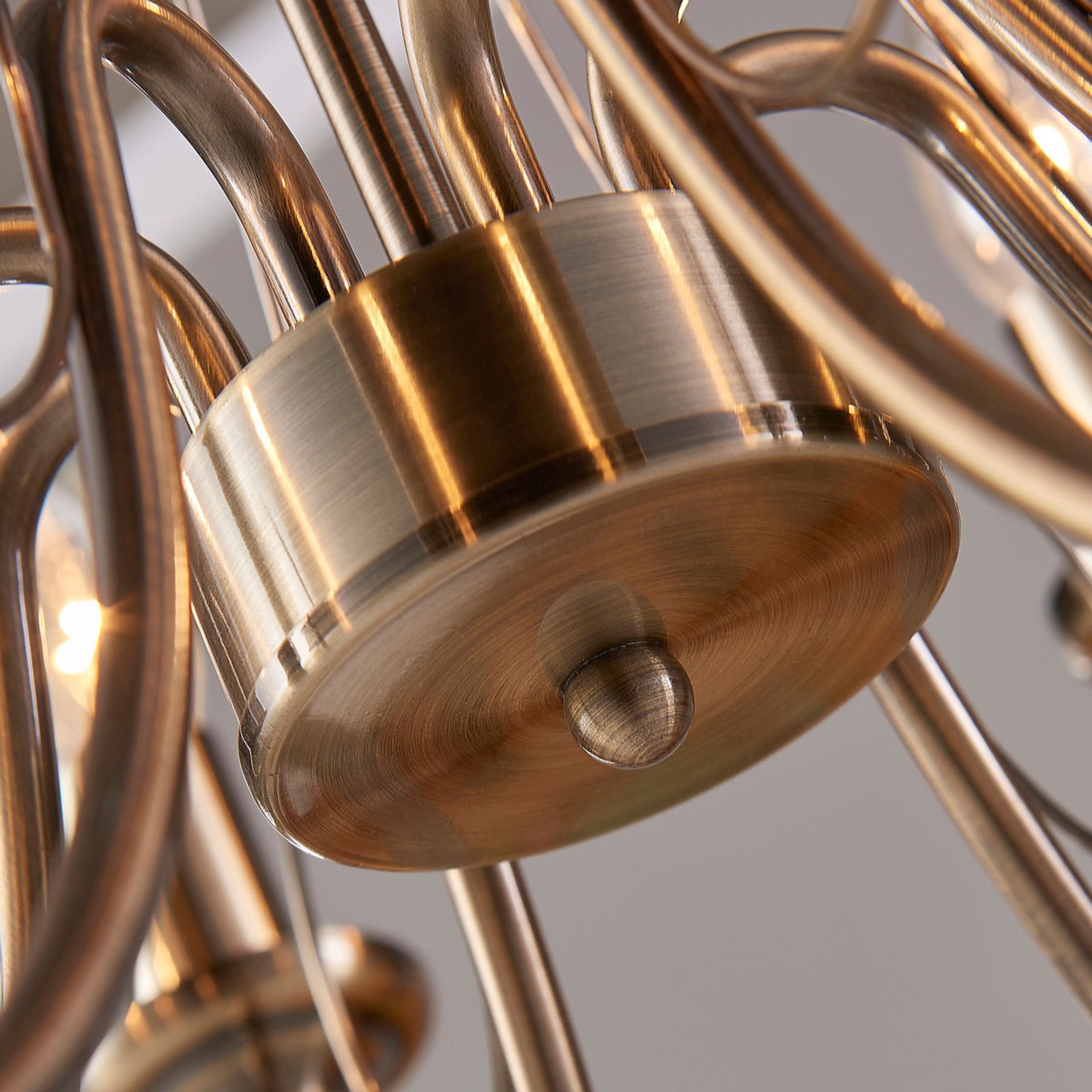 Marnia 8 Kattokruunu Antique Brass - Lindby