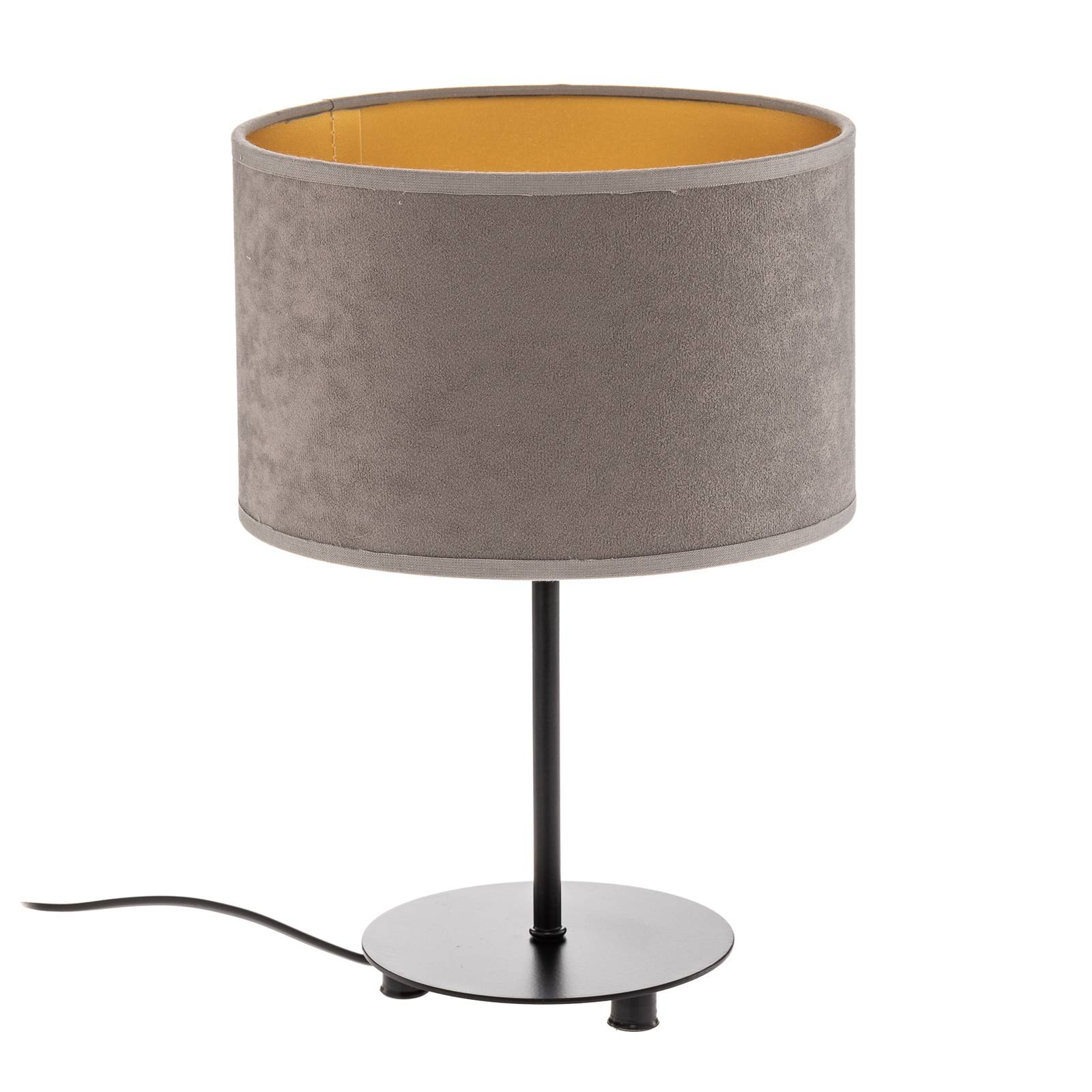 Lampe à poser Golden Roller gris/doré haut 30cm