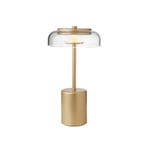 Lampe à poser portable Blossi Mini Nordic Gold/Clear - Nuura