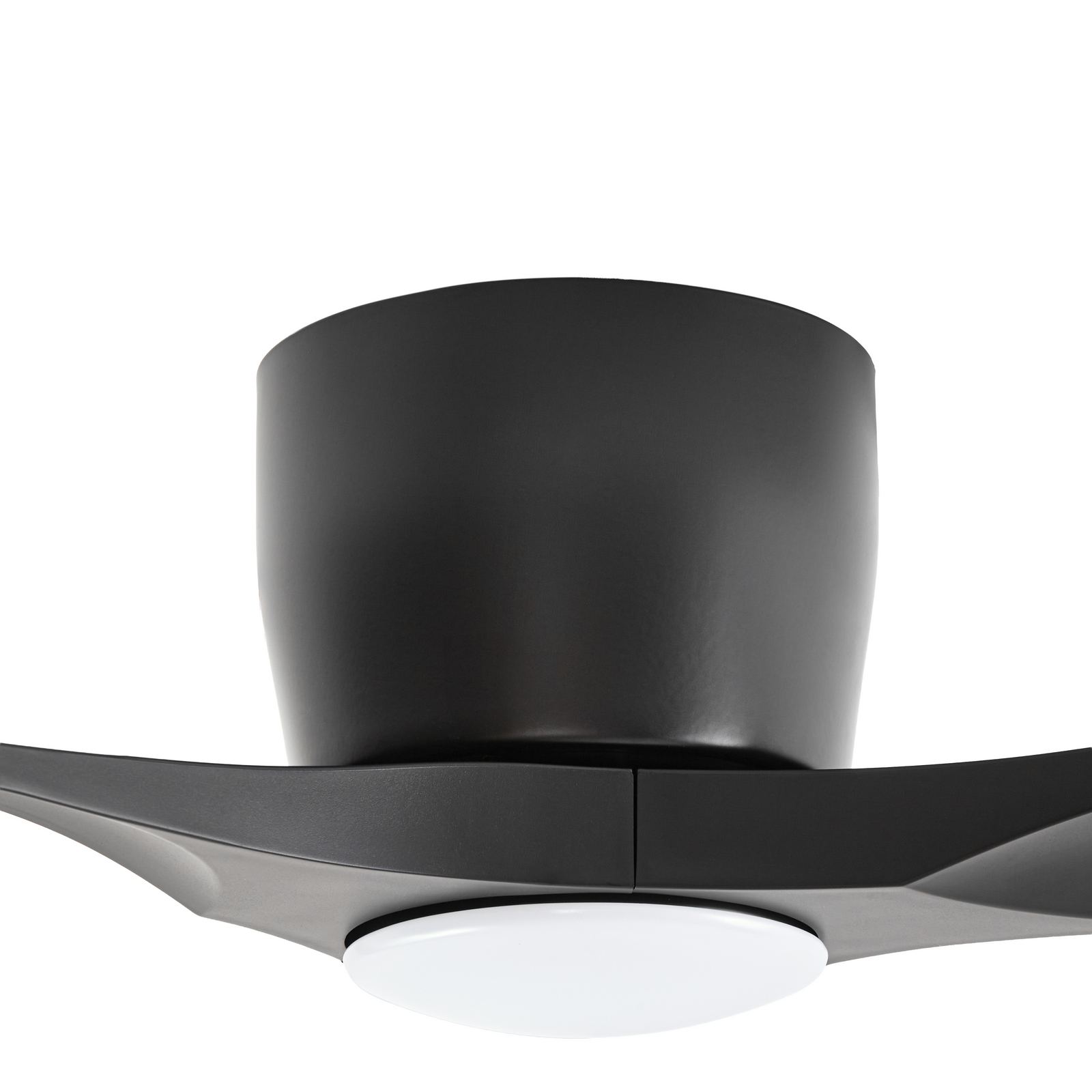 Lucande Smart LED plafondventilator Moneno, zwart, DC, Tuya