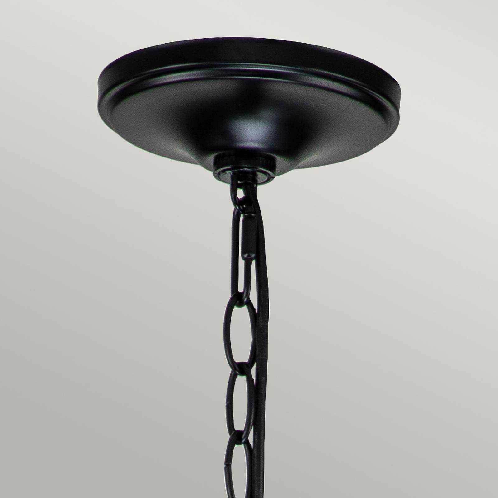 KICHLER Capitol Hill chandelier, 6-bulb, black