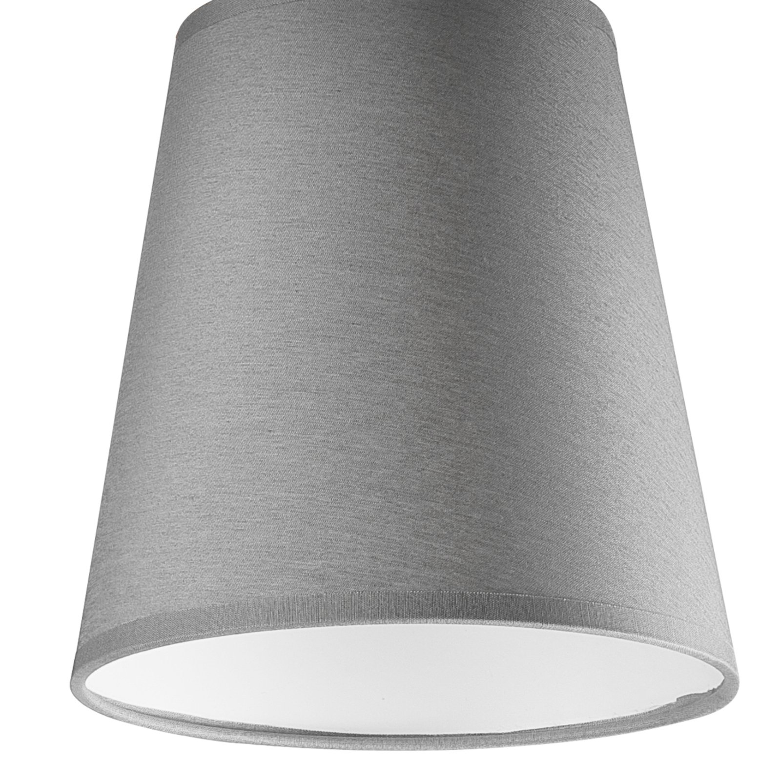 Envostar Risco stropní lampa 1 světlo látkové stínidlo šedá