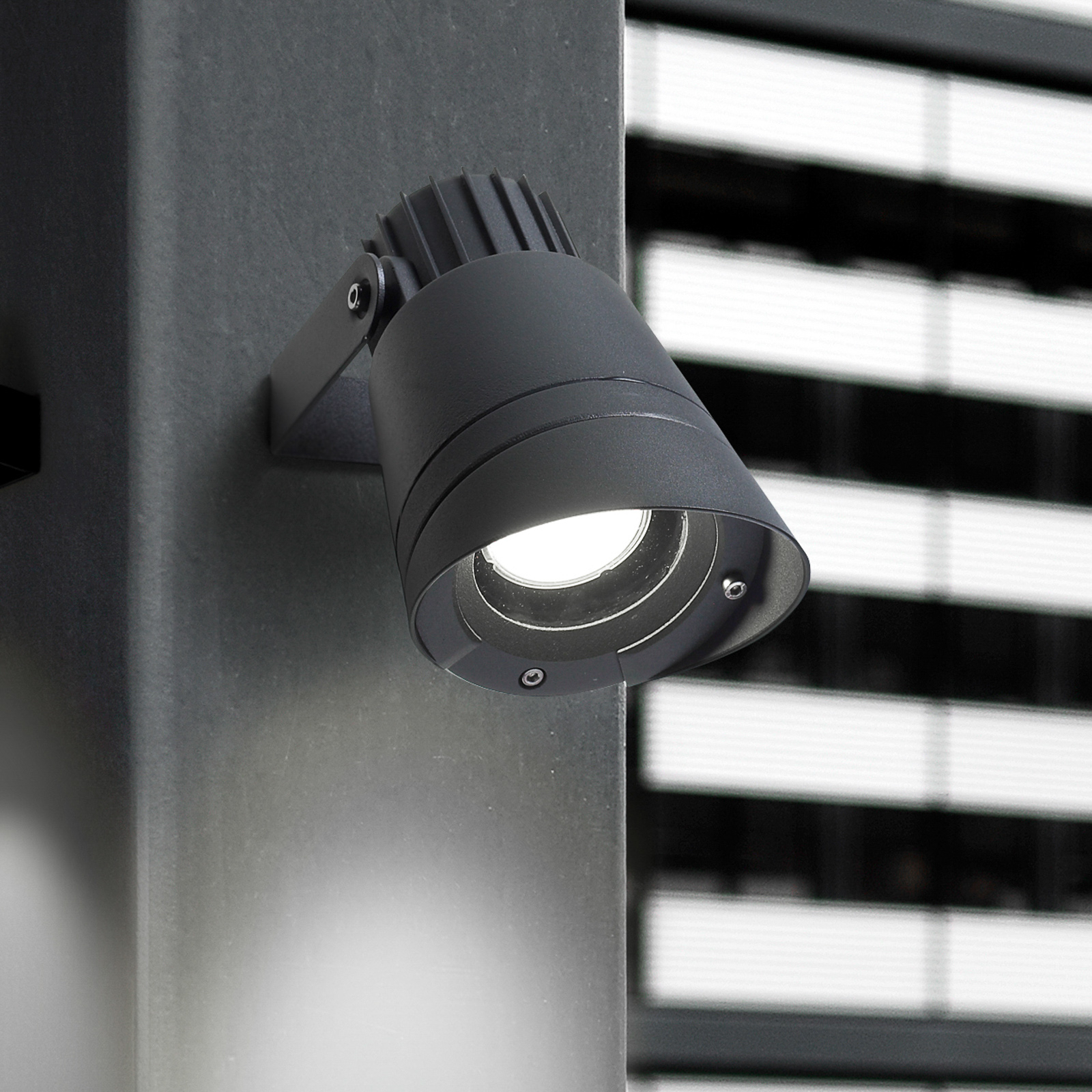 HUBBLE outdoor spotlight grey