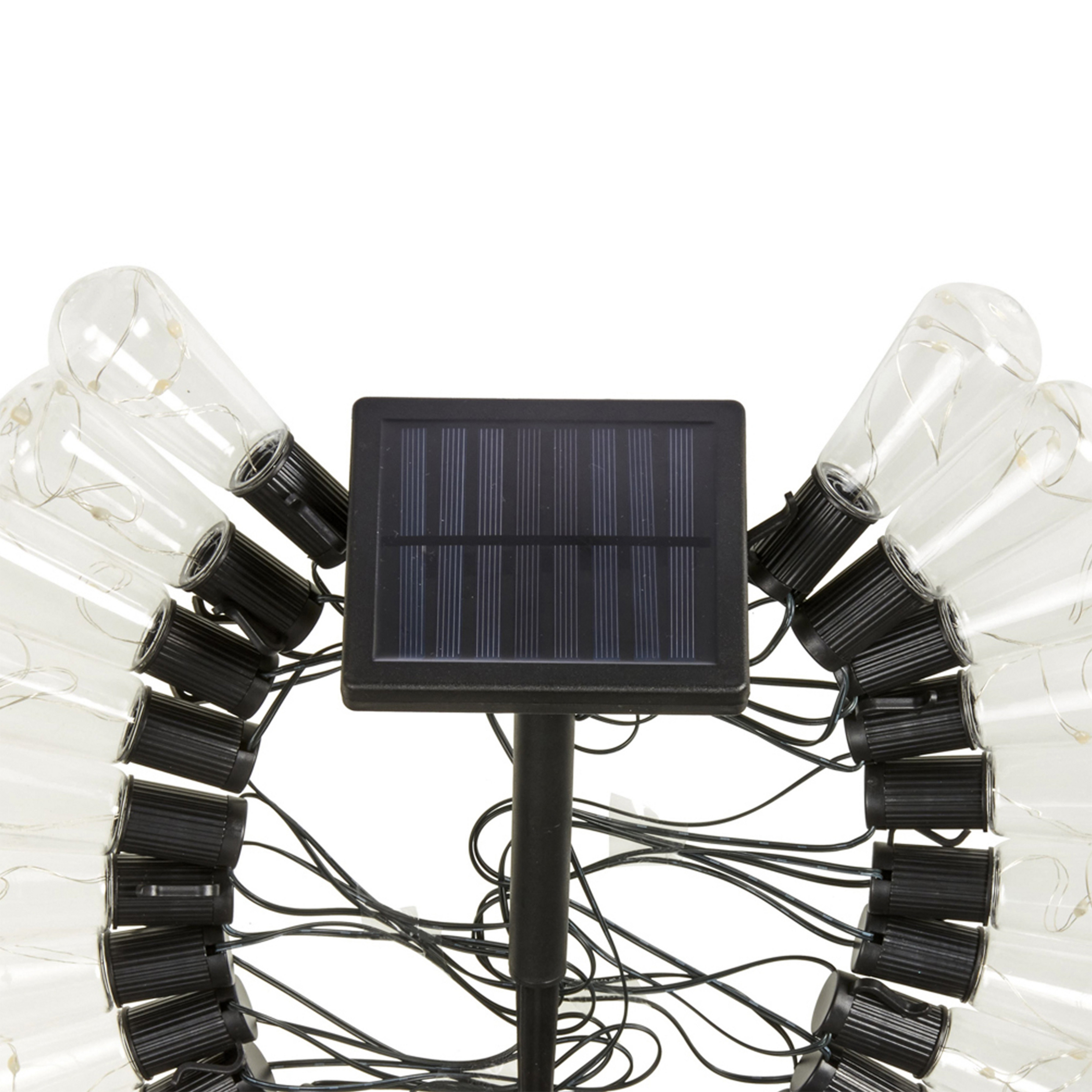 LED-Solar-Lichterkette DecoBulb, 20-flg., transparent, IP44