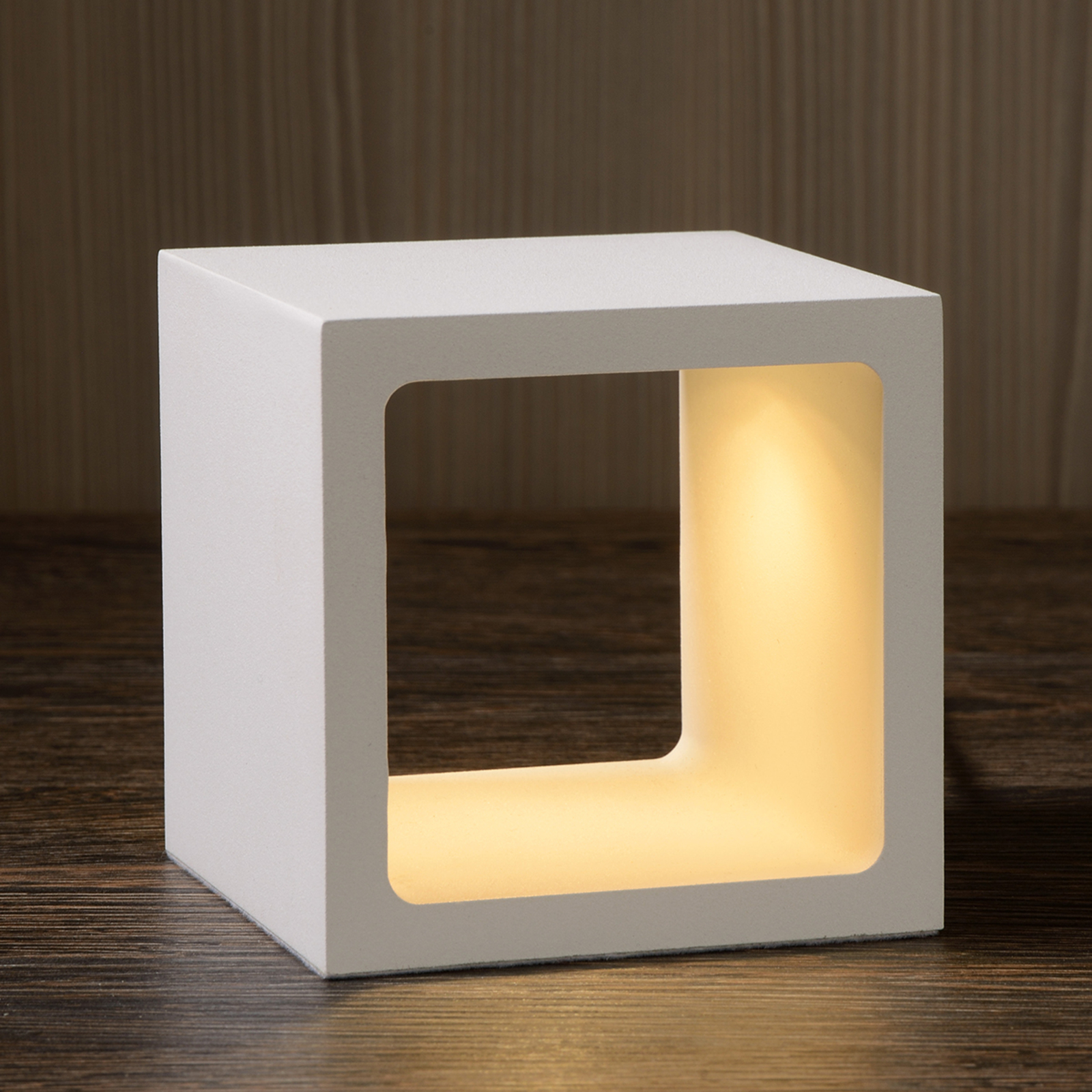 Würfelförmige LED tafellamp Xio
