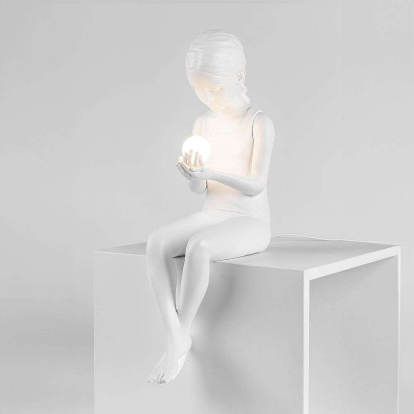 Innerglow Girl Table Lamp Mini White - Seletti