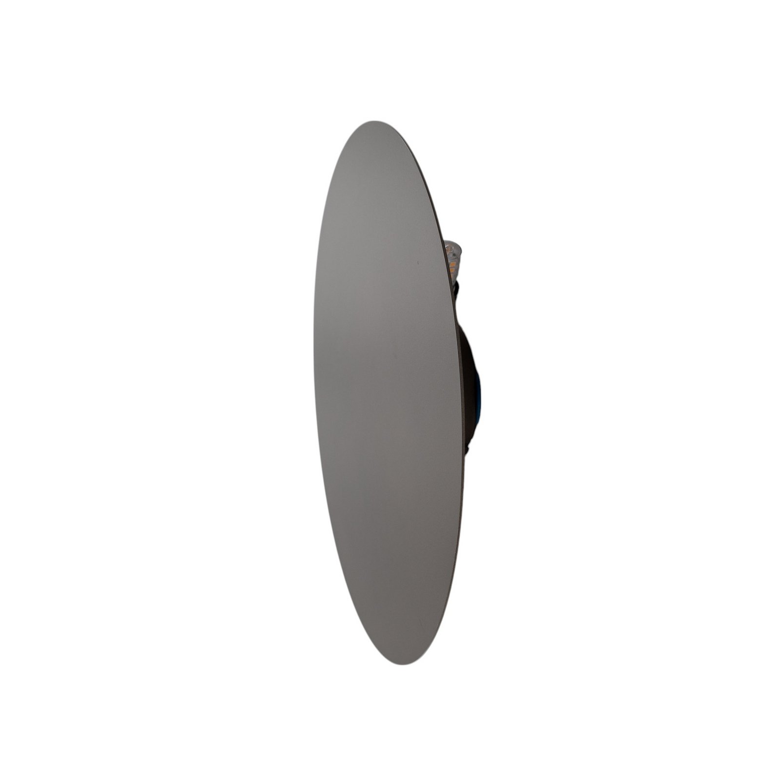 Luna seinävalaisin, ruskea, epäsuora valo, Ø 30 cm, teräs