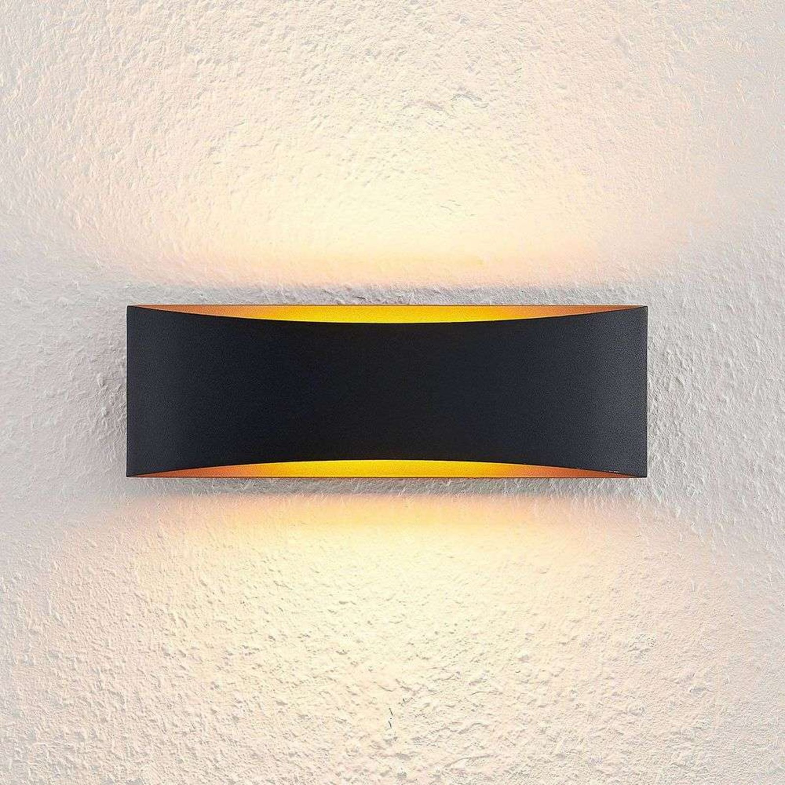 Danta Wall Lamp Black/Gold - Arcchio