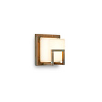 LED-Außenwandlampe Ice Cubic 3407 mit Glasschirm