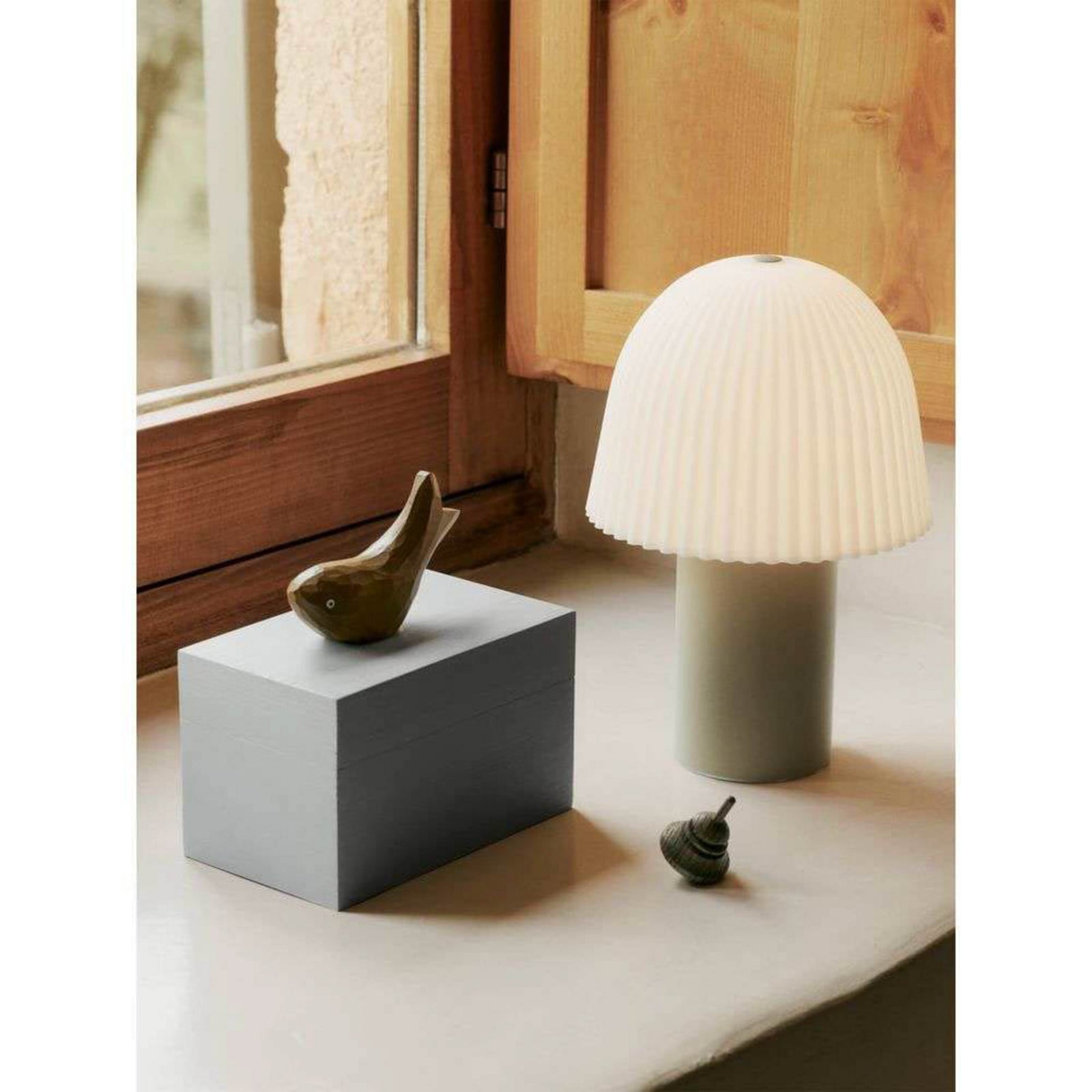 Frill Portable Tischleuchte Cashmere/White ferm LIVING - Wohnzimmer - Metall