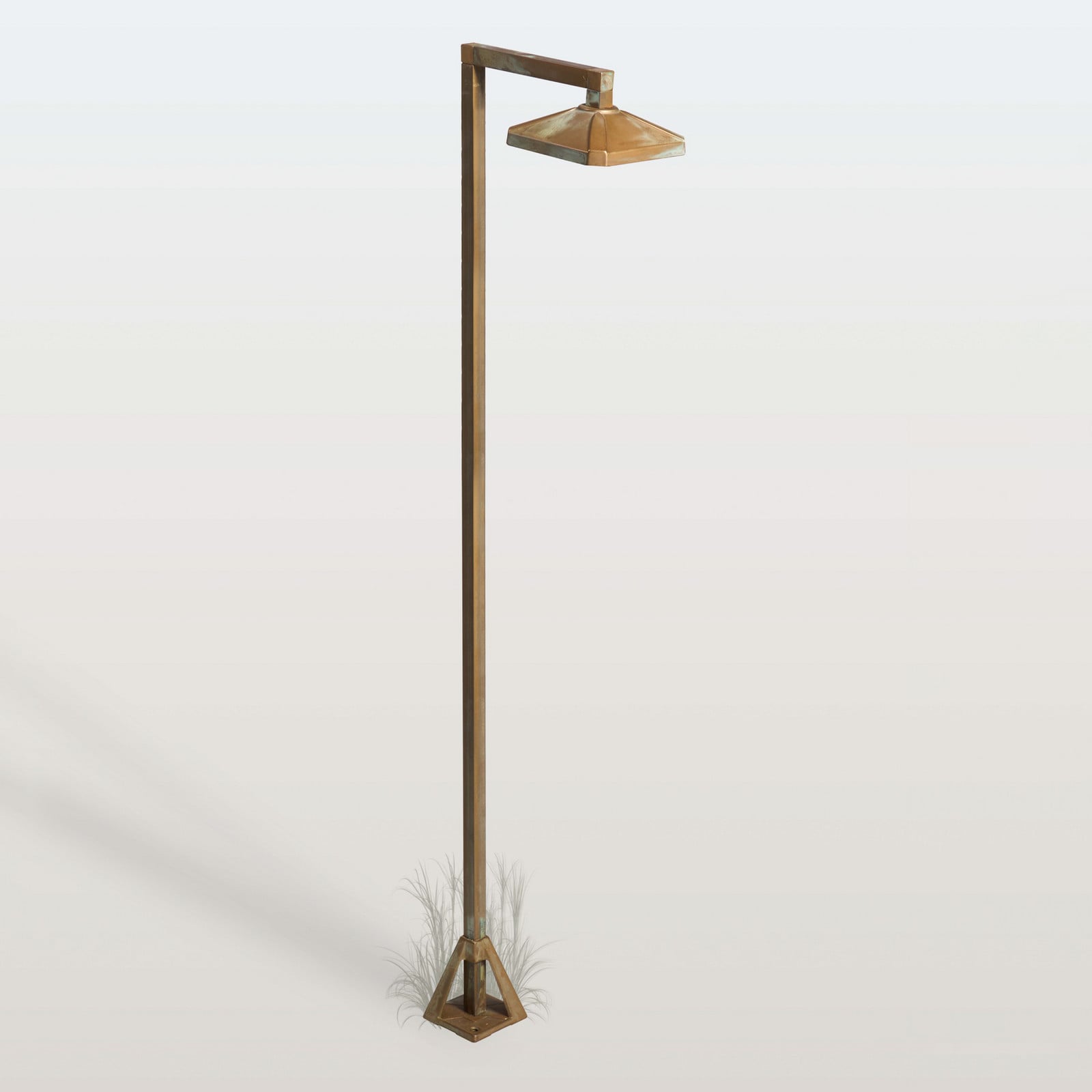 Moretti Luce LED-potna svetilka Aura Frame, 100 x 19,5 cm, starinsko medenina - Podeželska hiša / Rustikalna - starinski medenina