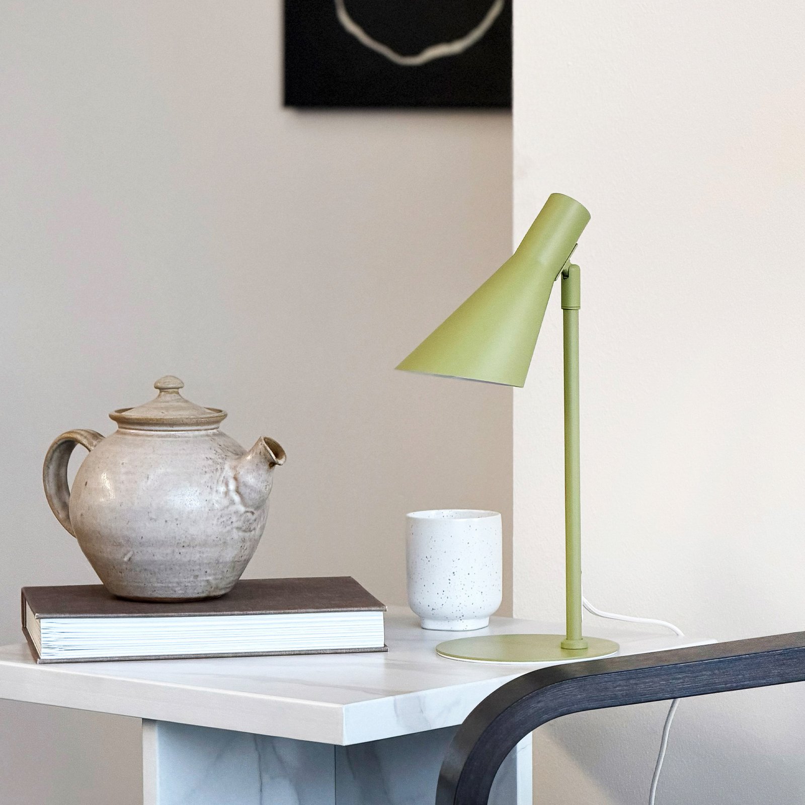 DL12 Tafellamp Mini, groen, E14, metaal - Dyberg Larsen