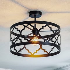 Plafoniera Modul Maroko L, nero