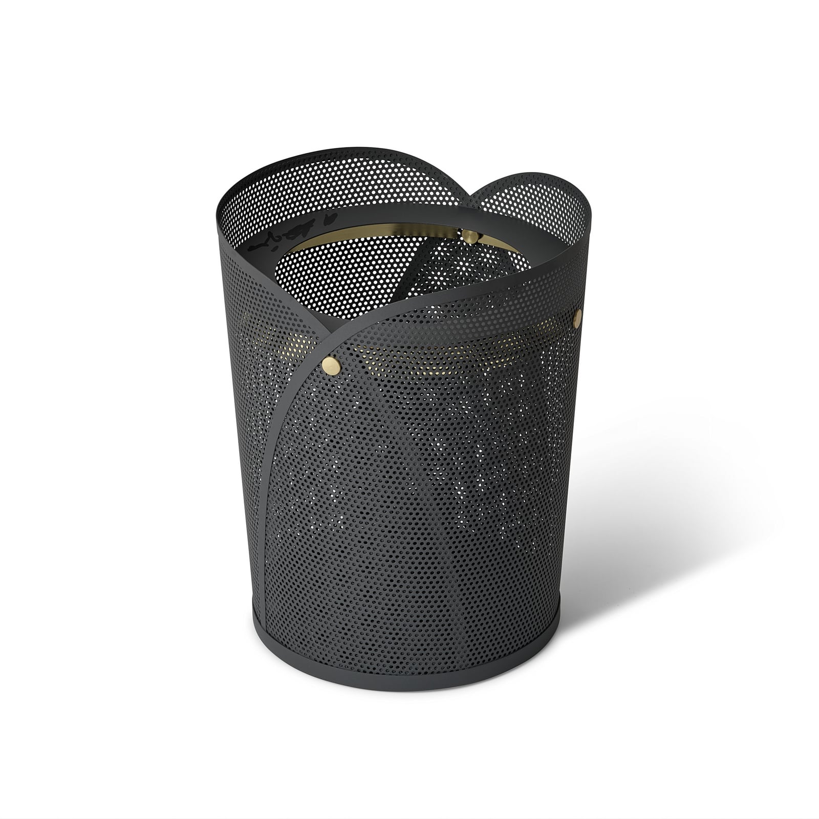 Papelera Oya, gris oscuro, 35 cm, 20 litros, acero - GEJST
