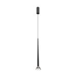 LED hanglamp Rina, zwart/helder, Ø 7 cm, metaal/acryl
