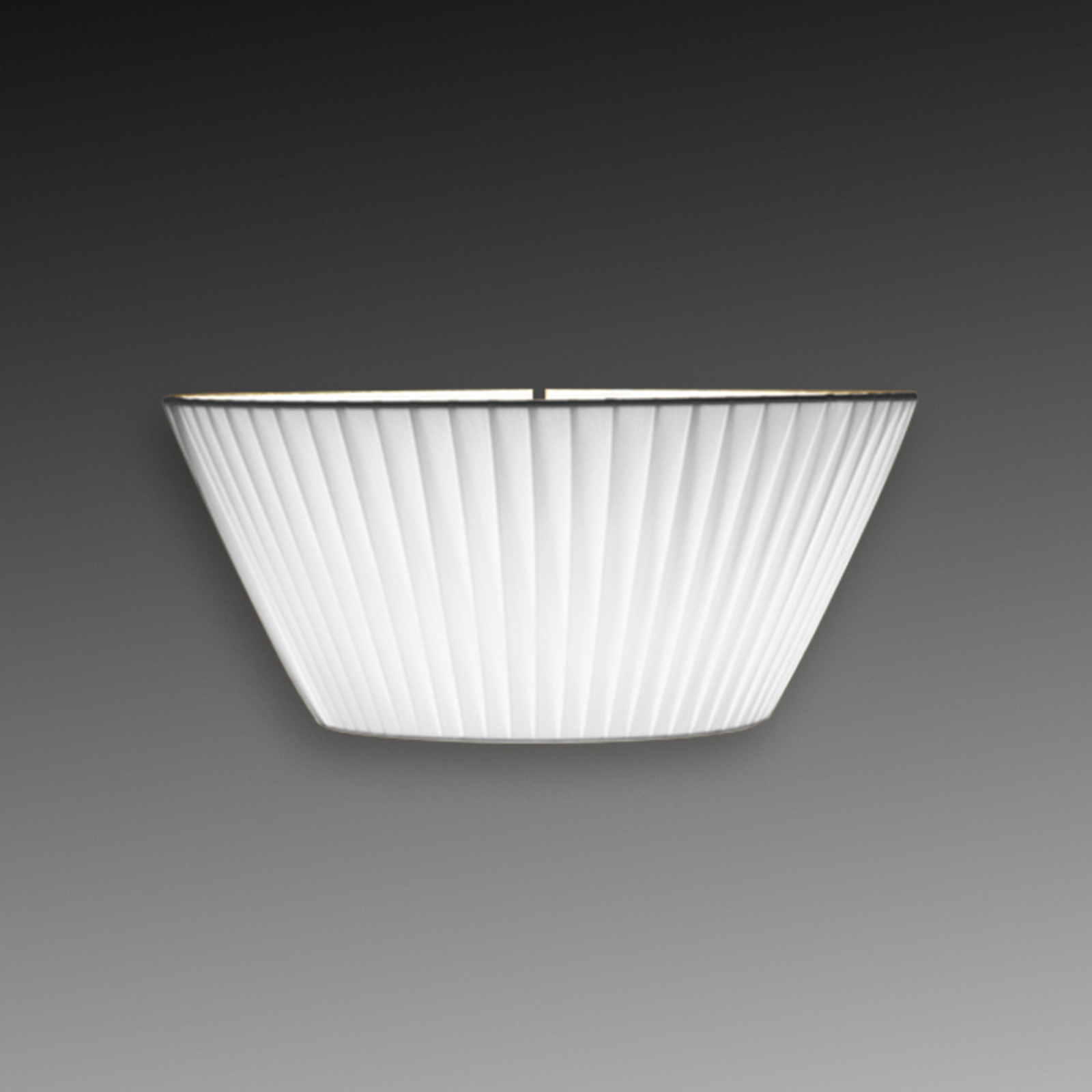 Pamalux Charming white wall light Emma, width 30 cm, for Bedroom, pleated fabric, E14, 40 W, energy efficiency: A++, L: 30 cm, H: 15 cm