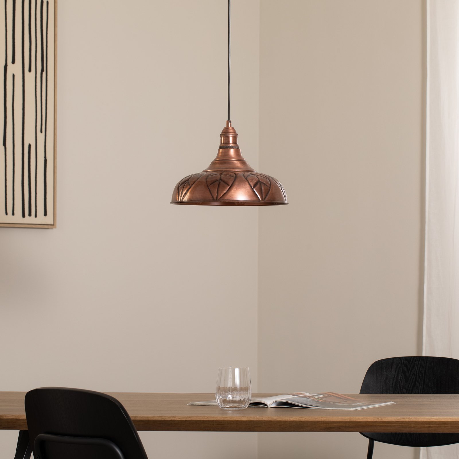 Żyrandol Saglam, miedź, metal, Ø 32 cm, E27 Żyrandol Saglam, miedź, metal, Ø 32 cm, E27