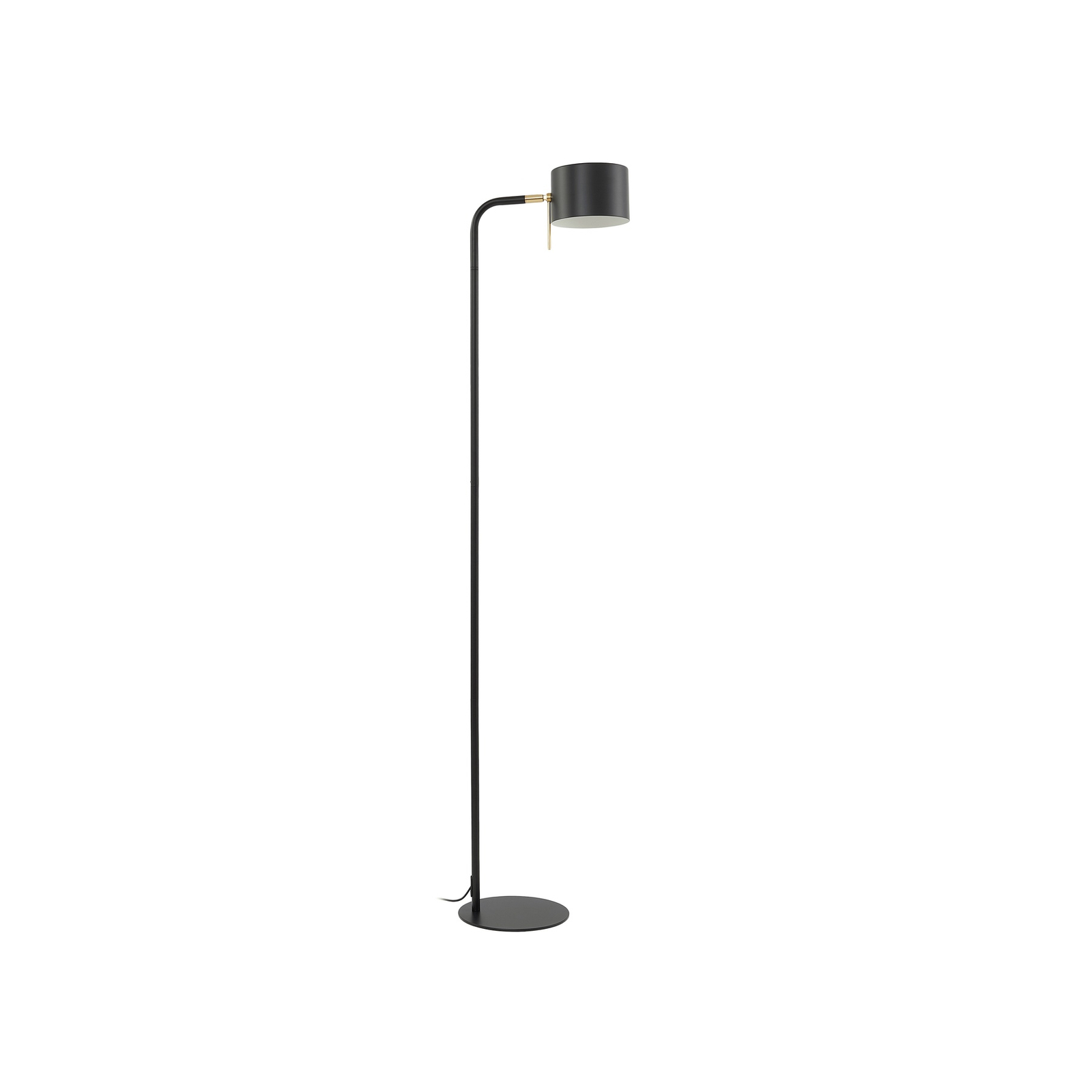 Lindby Kaida floor lamp, black, metal