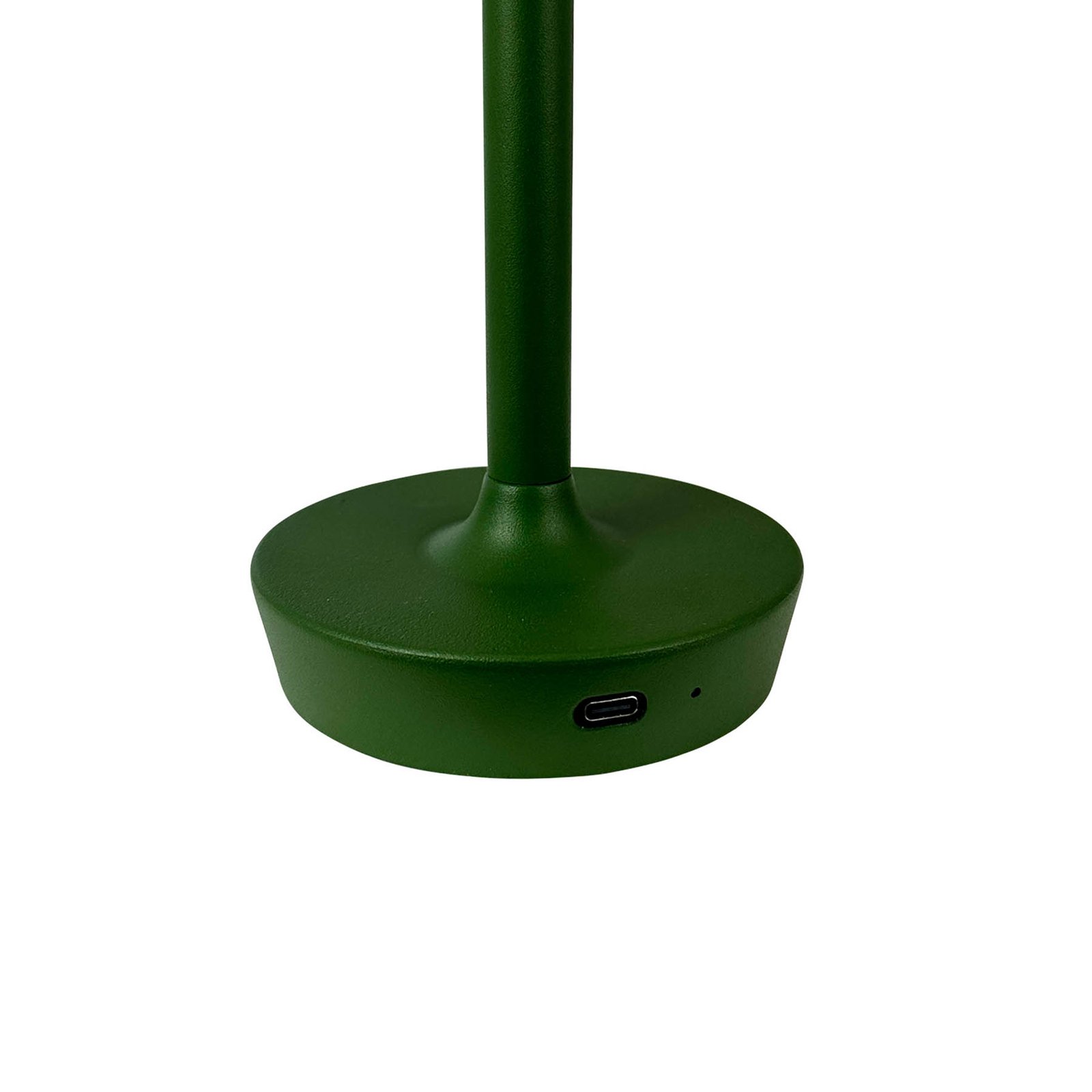 Dyberg Larsen Lampe à poser LED rechargeable Flow, vert, hauteur 25 cm