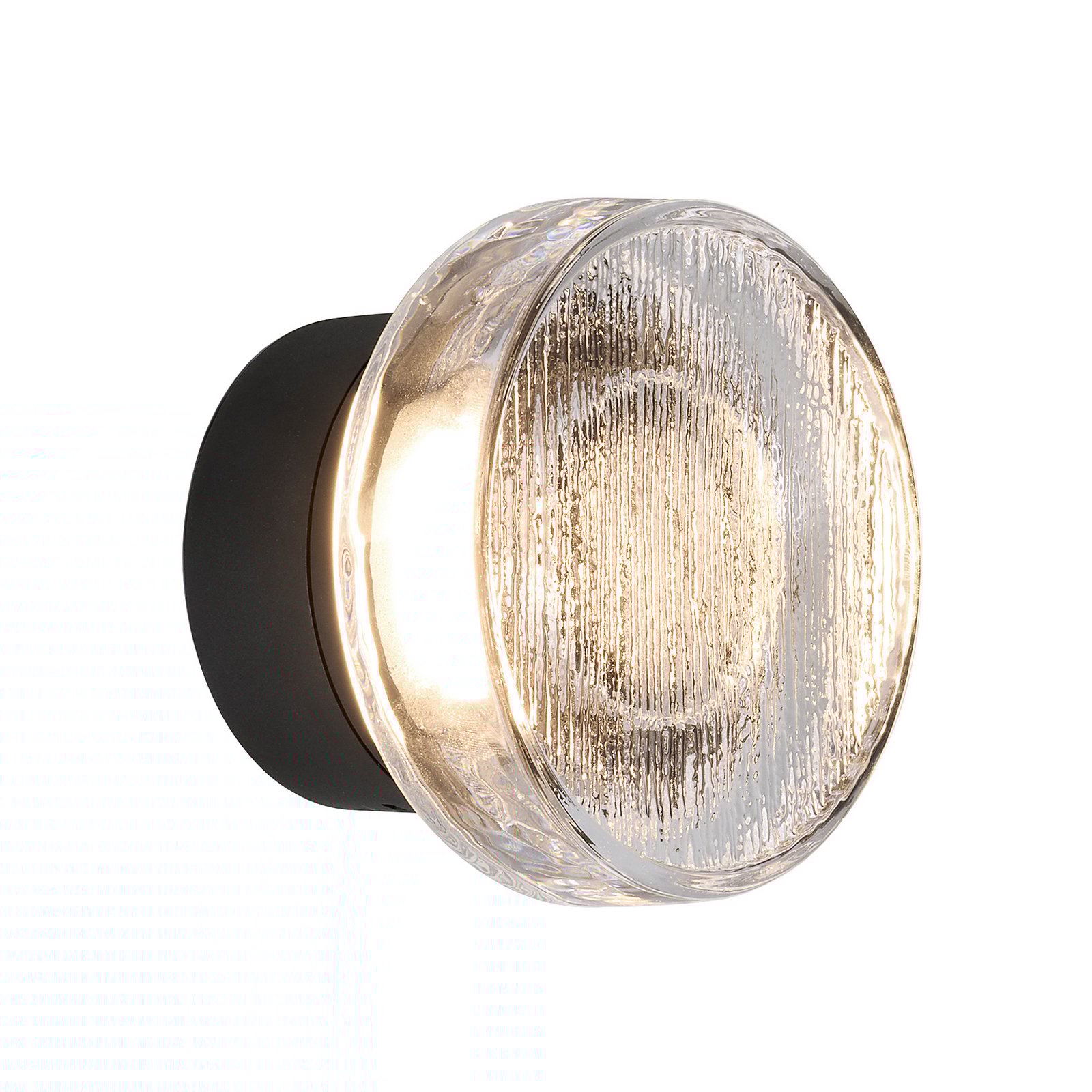 Applique d'extérieur LED MARSET ROC, noir, 14 cm, IP65, TRIAC