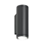 Aplique LED para exterior 5155, 2 x 4 W, arriba & abajo, grafito, aluminio