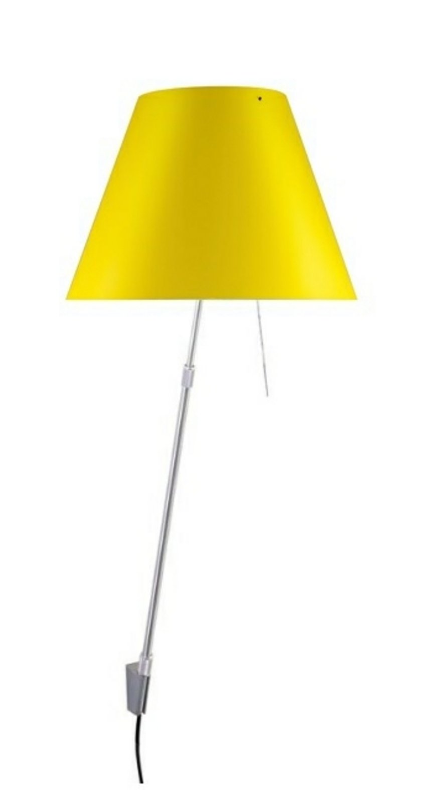 Costanza Fali Lámpa with Dimmer Aluminium with Smart Yellow - Luceplan