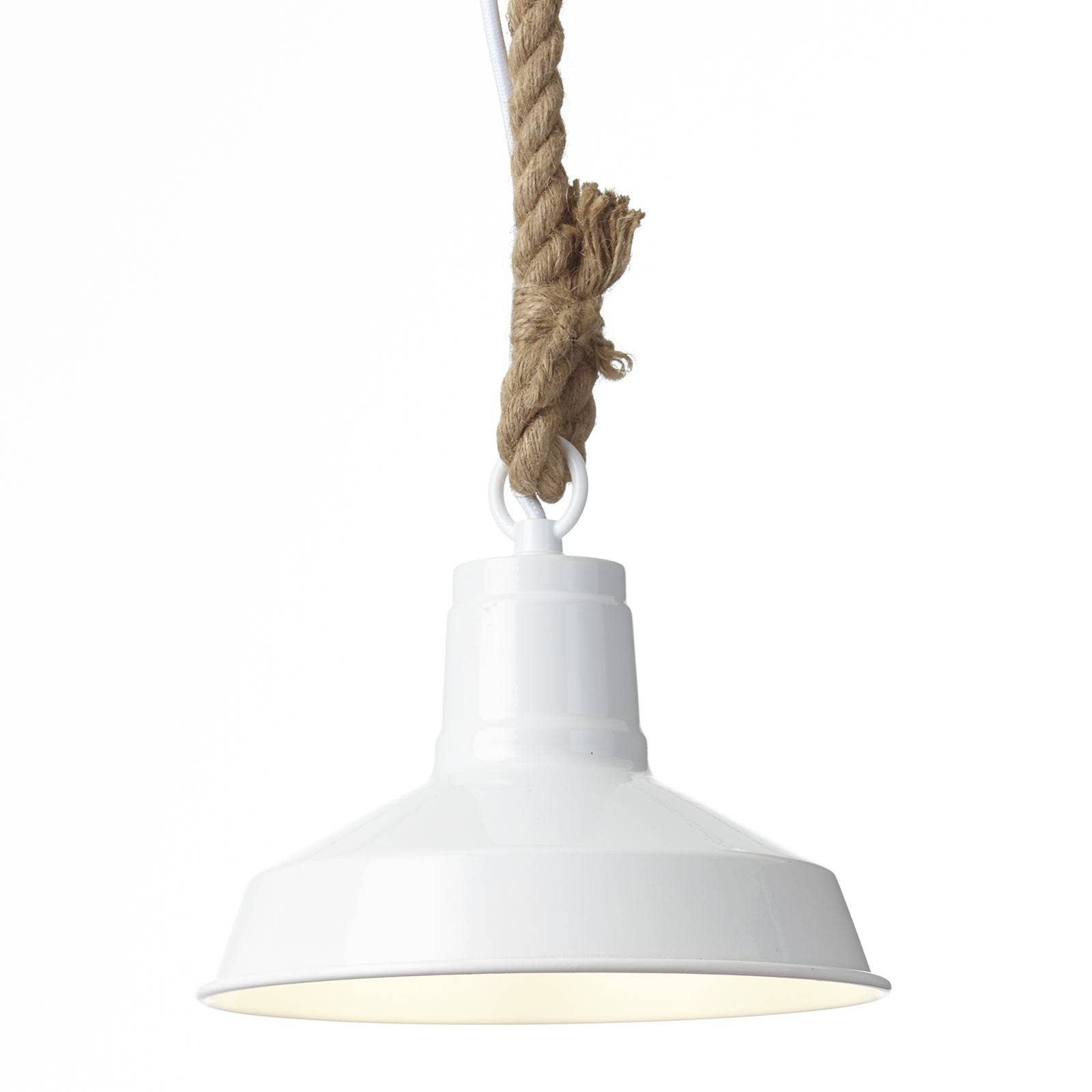 Brilliant Leuchten Hank Pendelleuchte 24cm weiß hochglanz FARM HOUSE | weiß hochglanz