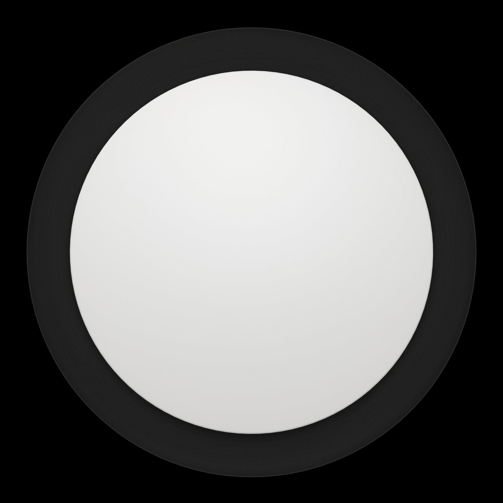 Plafón LED Penjamo Ø 46,5cm, negro