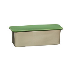 Hübsch Amare Organizador pequeño, arena/verde, 24 x 11 cm