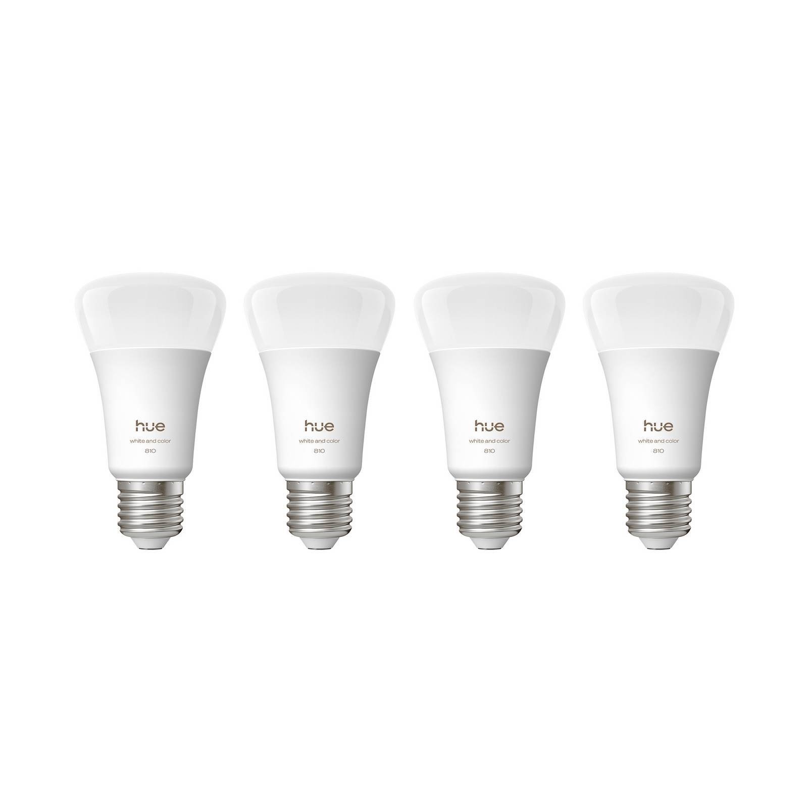 Philips Hue WACA Smart E27 LED, 6 W, 810 lm, CCT RGB 4er-Set