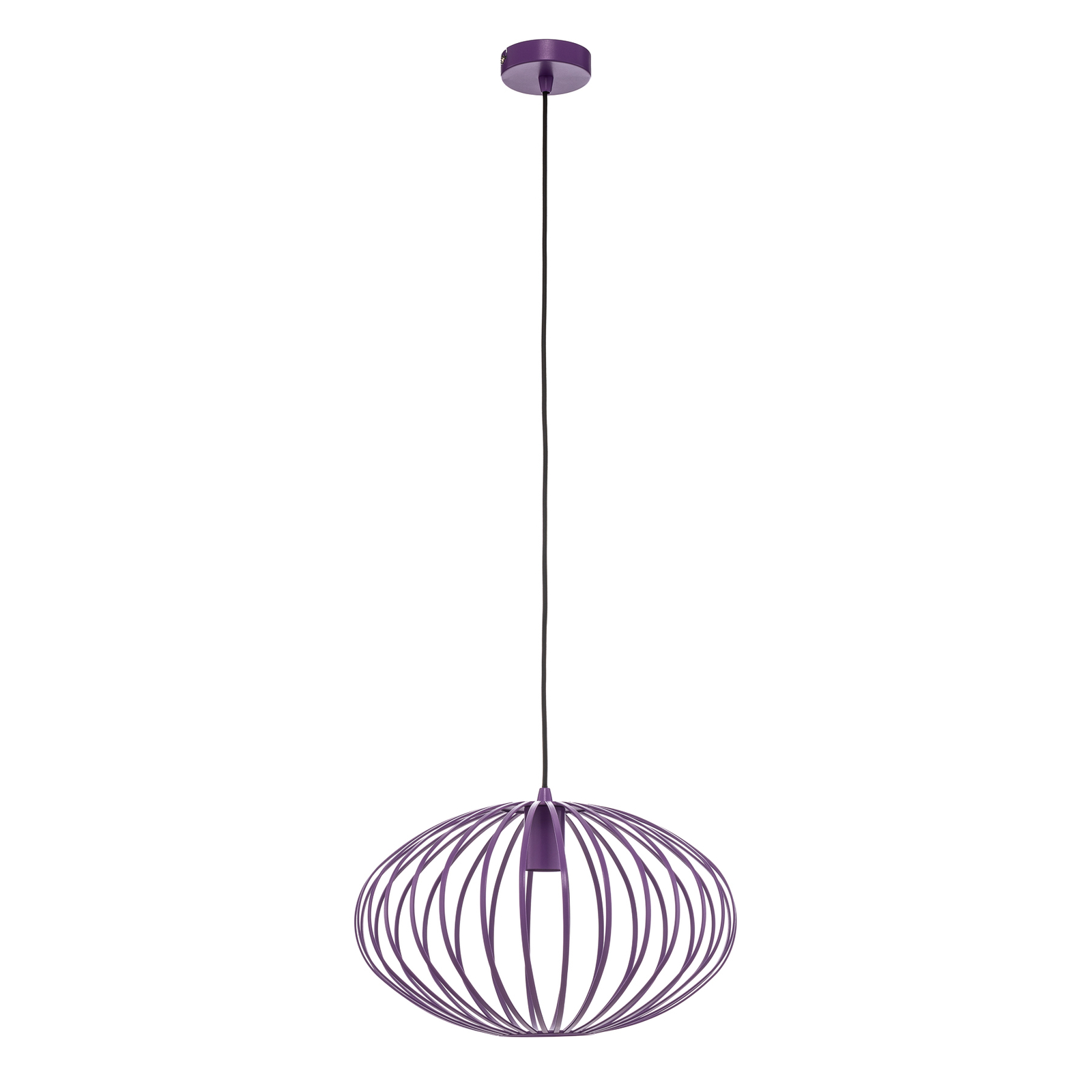 Lindby Maivi pendant light cage purple 40 cm