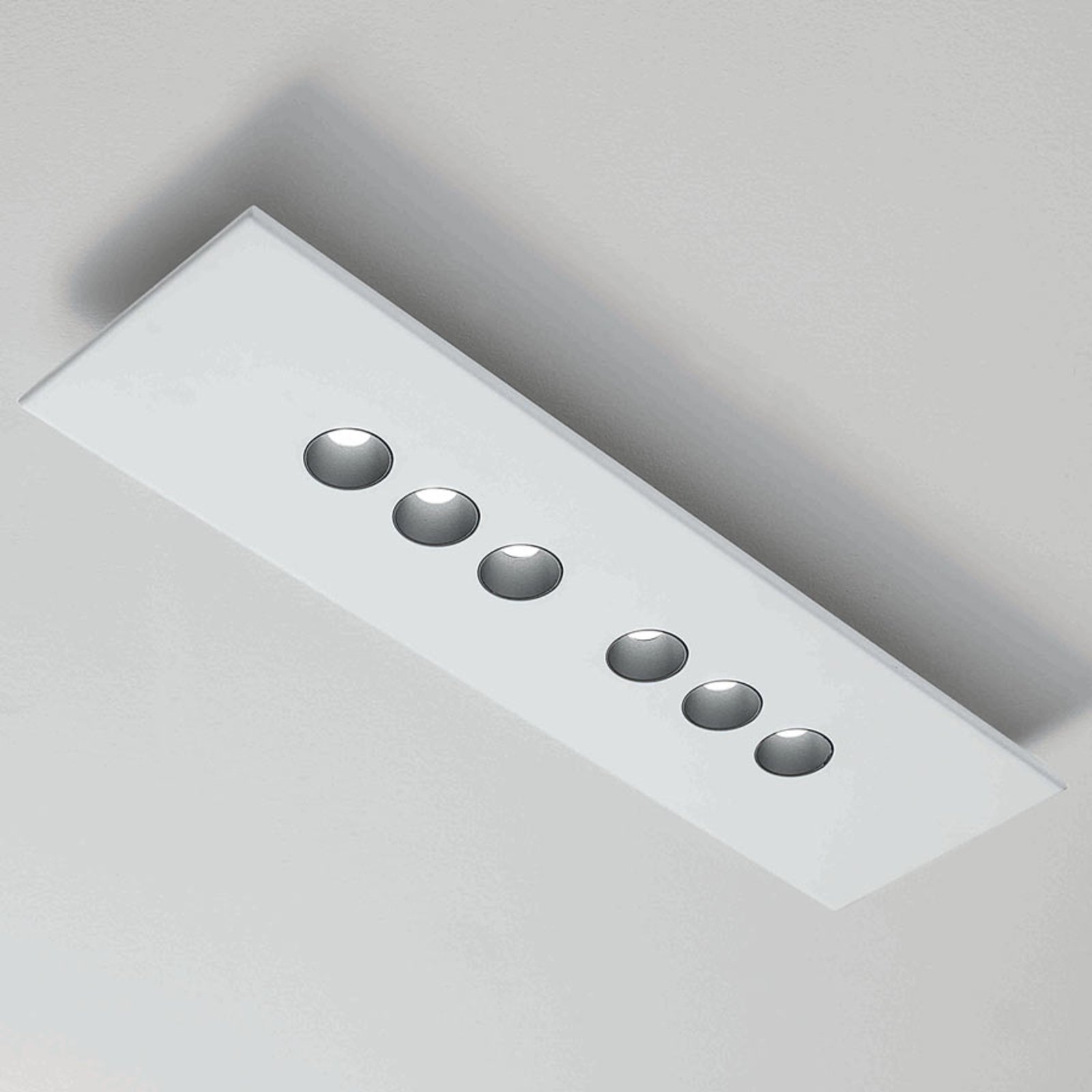 ICONE Confort LED mennyezeti lámpa, téglalap alakú, fehér