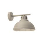 Applique Sven, a 1 luce, beige, acciaio